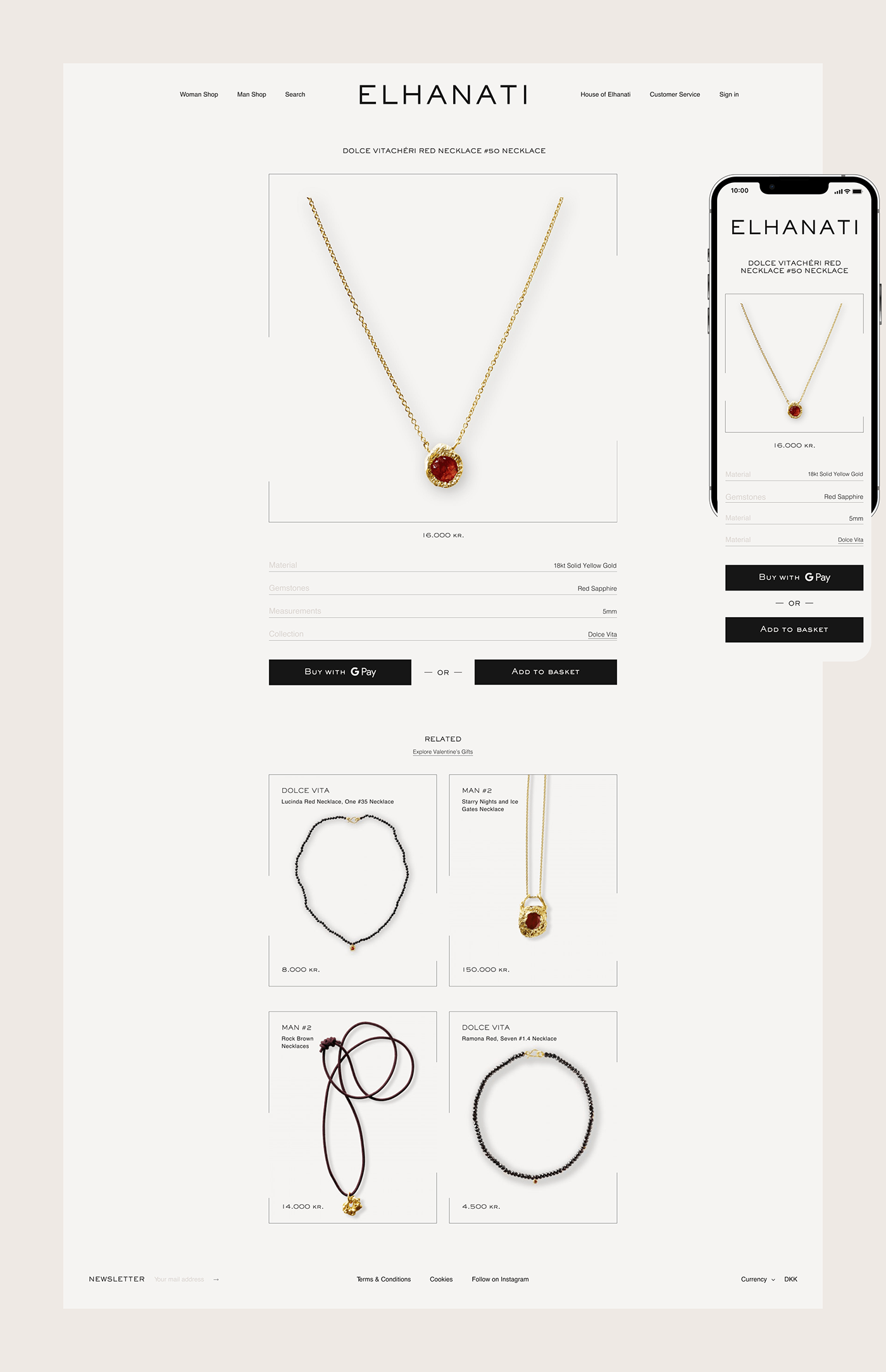 branding  design e-commerce editorial Fashion  Jewellery shop store UI/UX Website