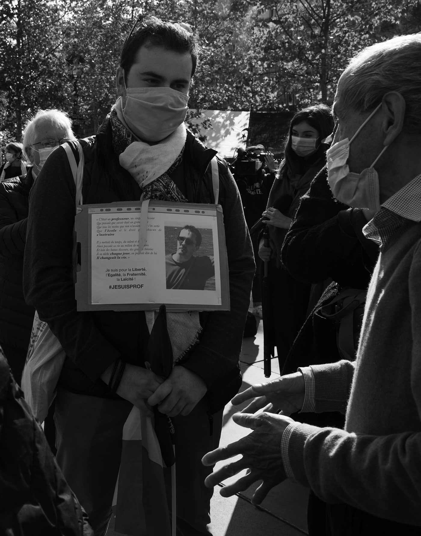 anti terrorism Documentary  france Paris Photography  Samuel paty vigil