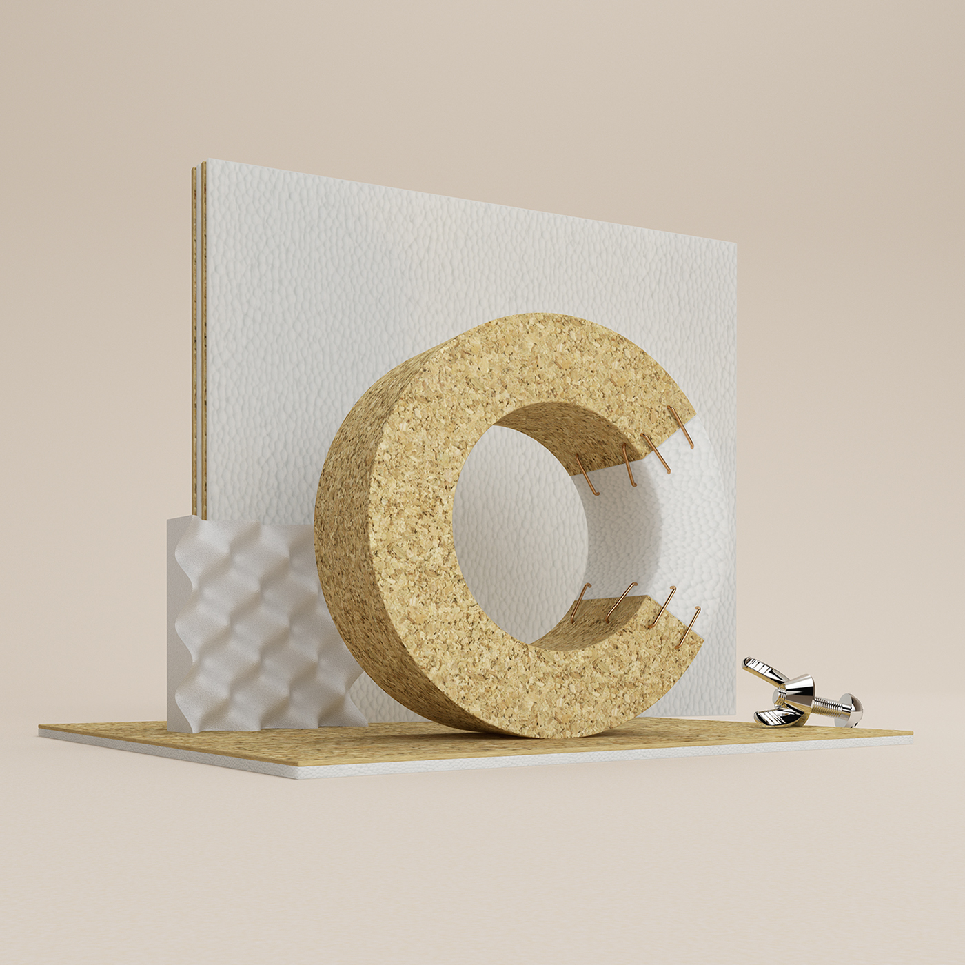 36days 36daysoftype CGI 3D type font plants water fire metal ad free inspire pantone campaign
