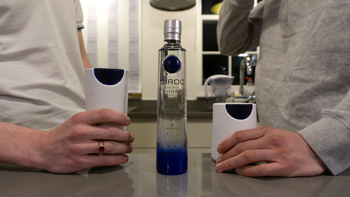 Packaging ciroc Vodka product design  innovation on the go portability branding  industrial design  Renders