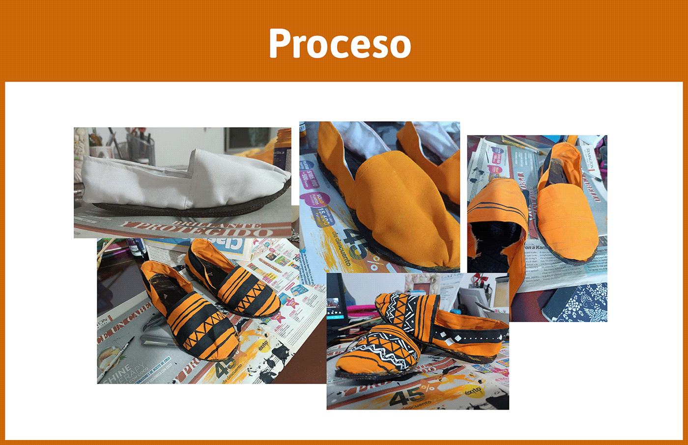 analogo color diseño gráfico design naranja calzado shoes alpargatas diseño pattern