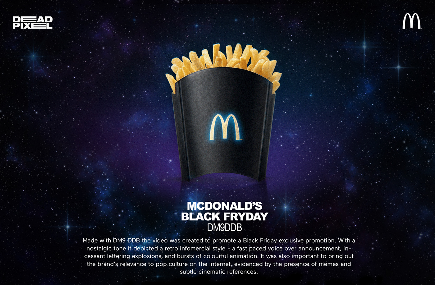animation  3D 2D motion design motion graphics  design branded content branding  Black Friday McDonalds