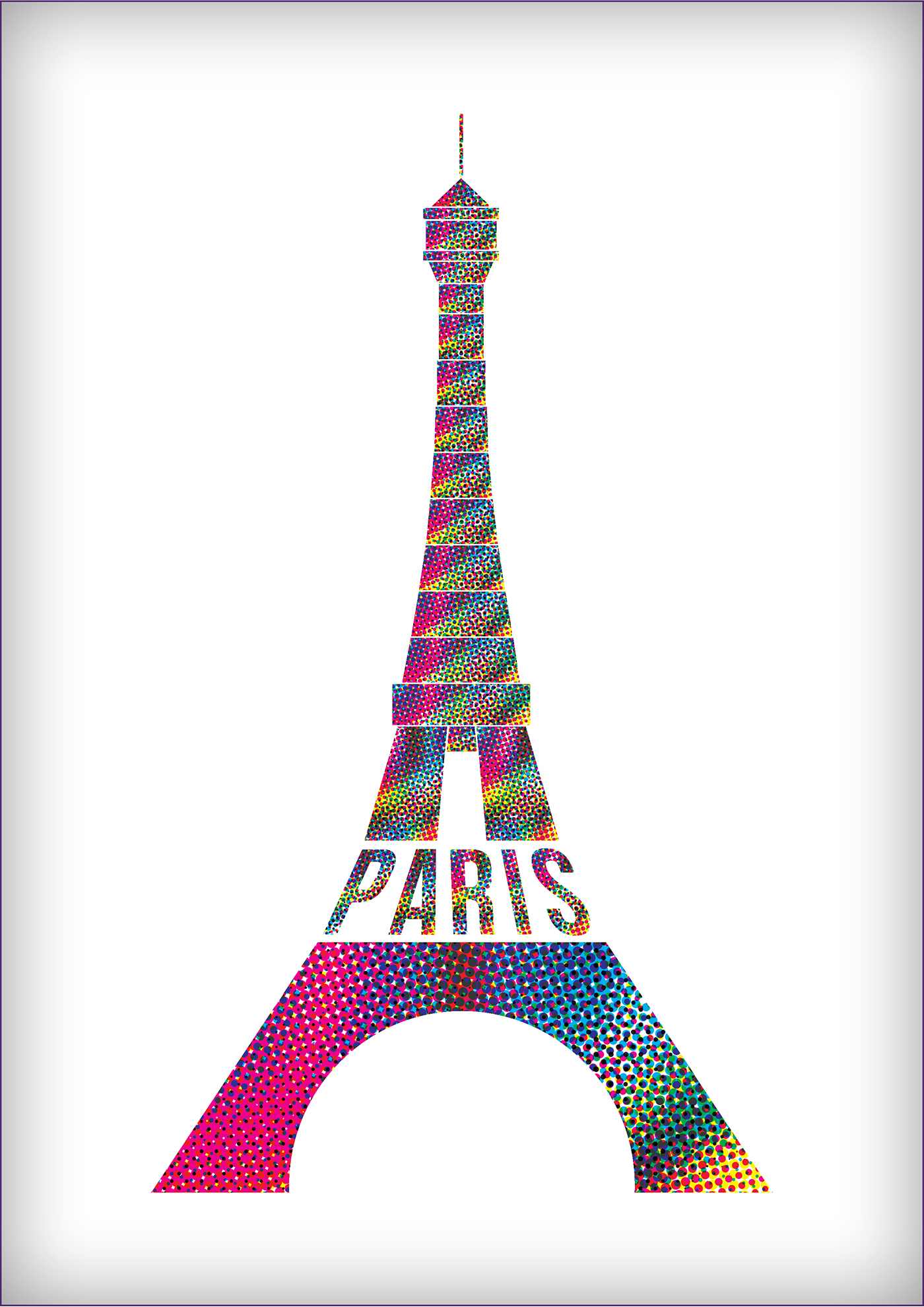 Eiffel Tower illustration on Behance