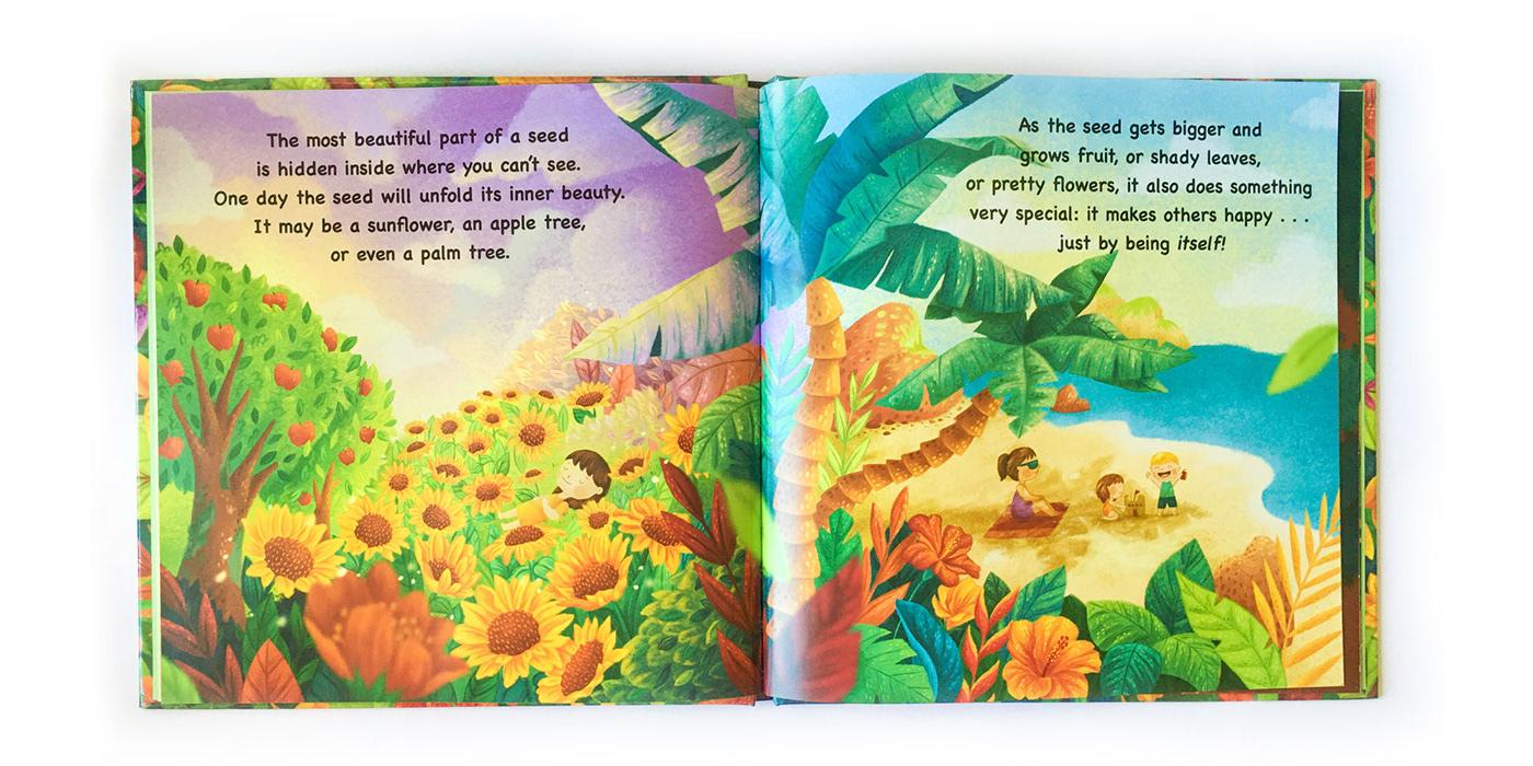 book children childrens book Flowers forest ILLUSTRATION  kids Nature plants