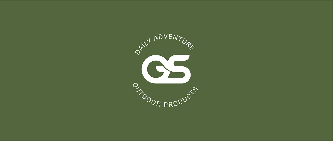 branding  graphic design  graphic identity gs outdoor logo merchandising Outdoor Accessories  Outdoor Products camper camping