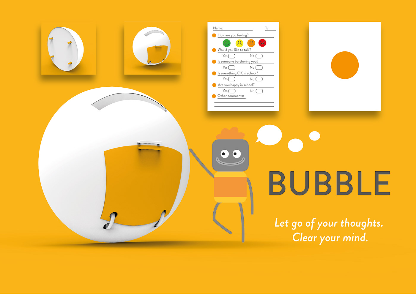 bubble Bullying decrease design emotion emotionaldesign mind peace product school
