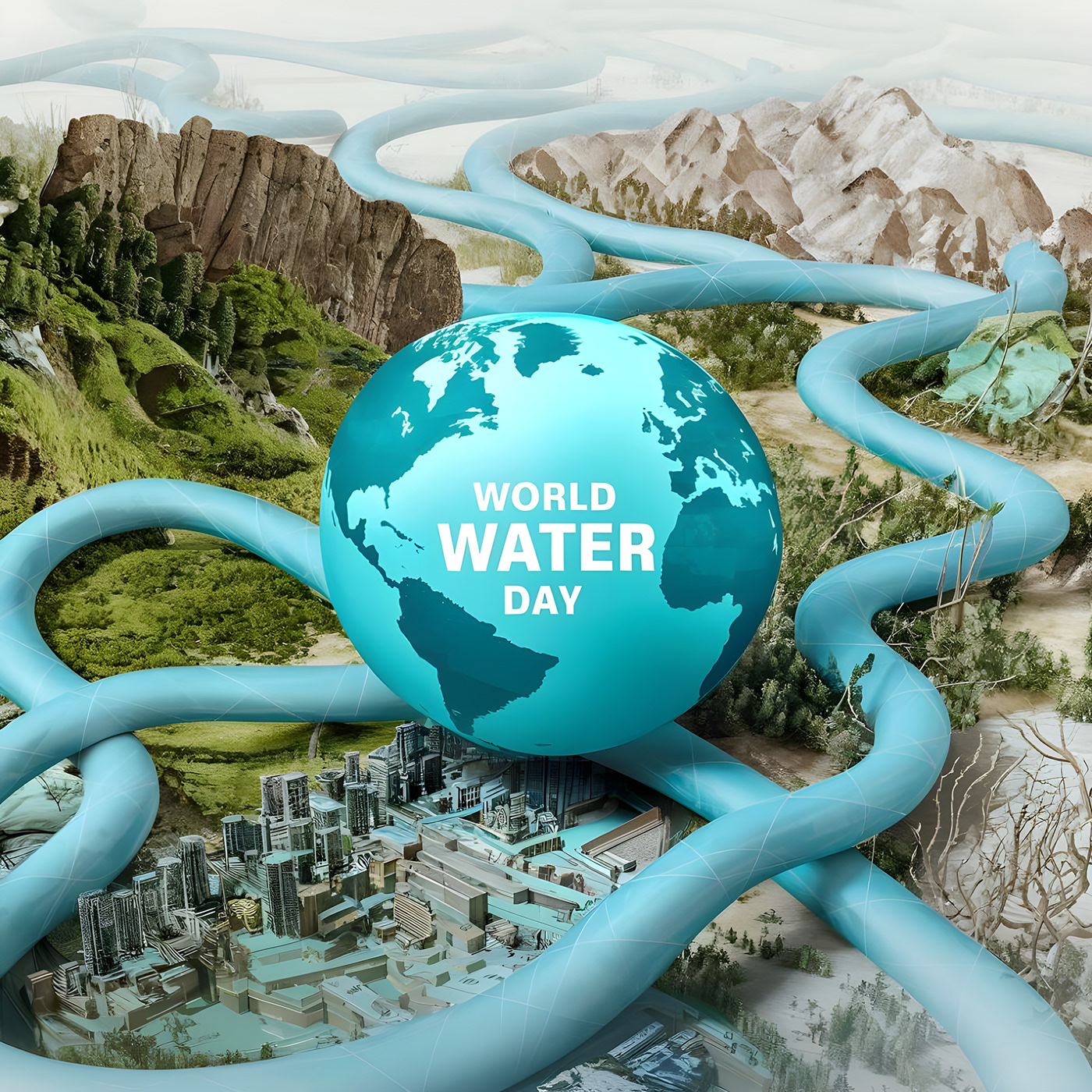 instagram post social media Instagram Post Advertising  marketing   World Water Day earth environment Social Media Post Design