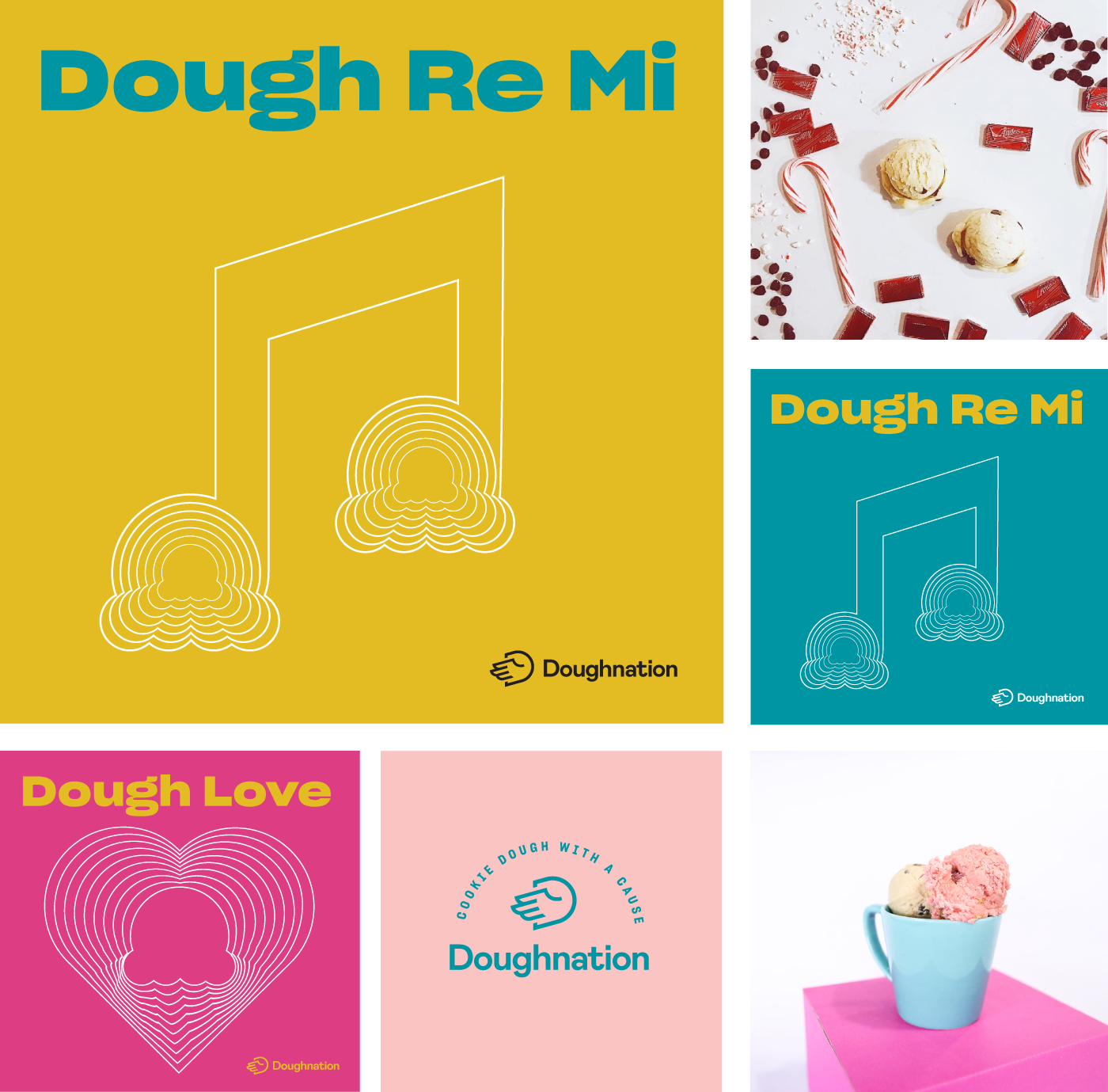 Cookie Dough pink dessert branding  Indulgence cookie Provo utah Fun typography  