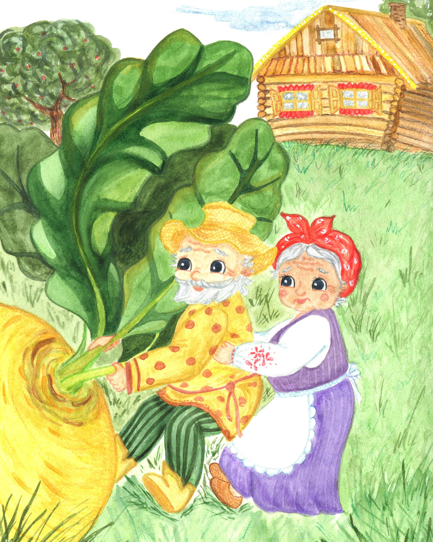 Character design  children illustration children's book dog fairy tale family garden mouse sketch watercolor