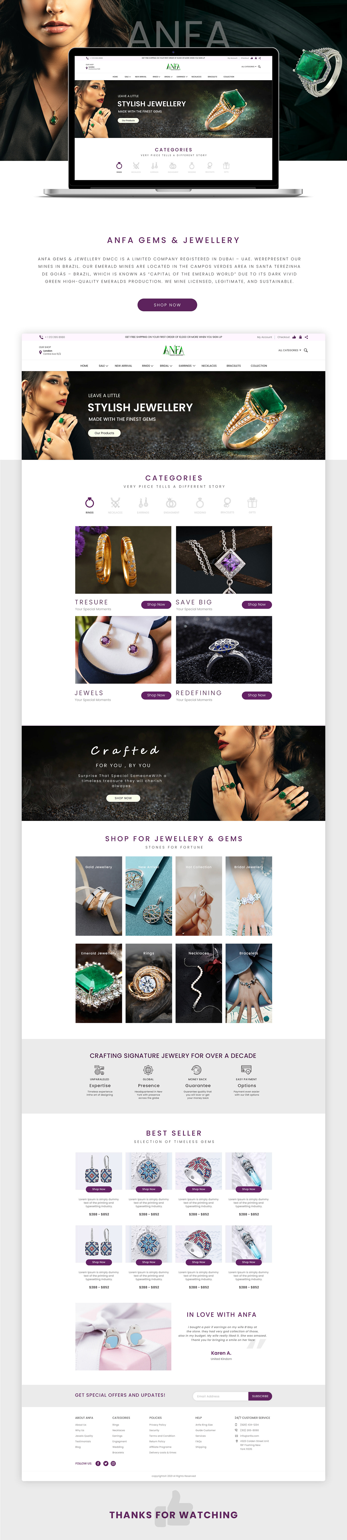 Ecommerce eCommerce design Fashion Jewellery Store jewellery shop jewellery website Online shop ui design Web Design  web development  website ui