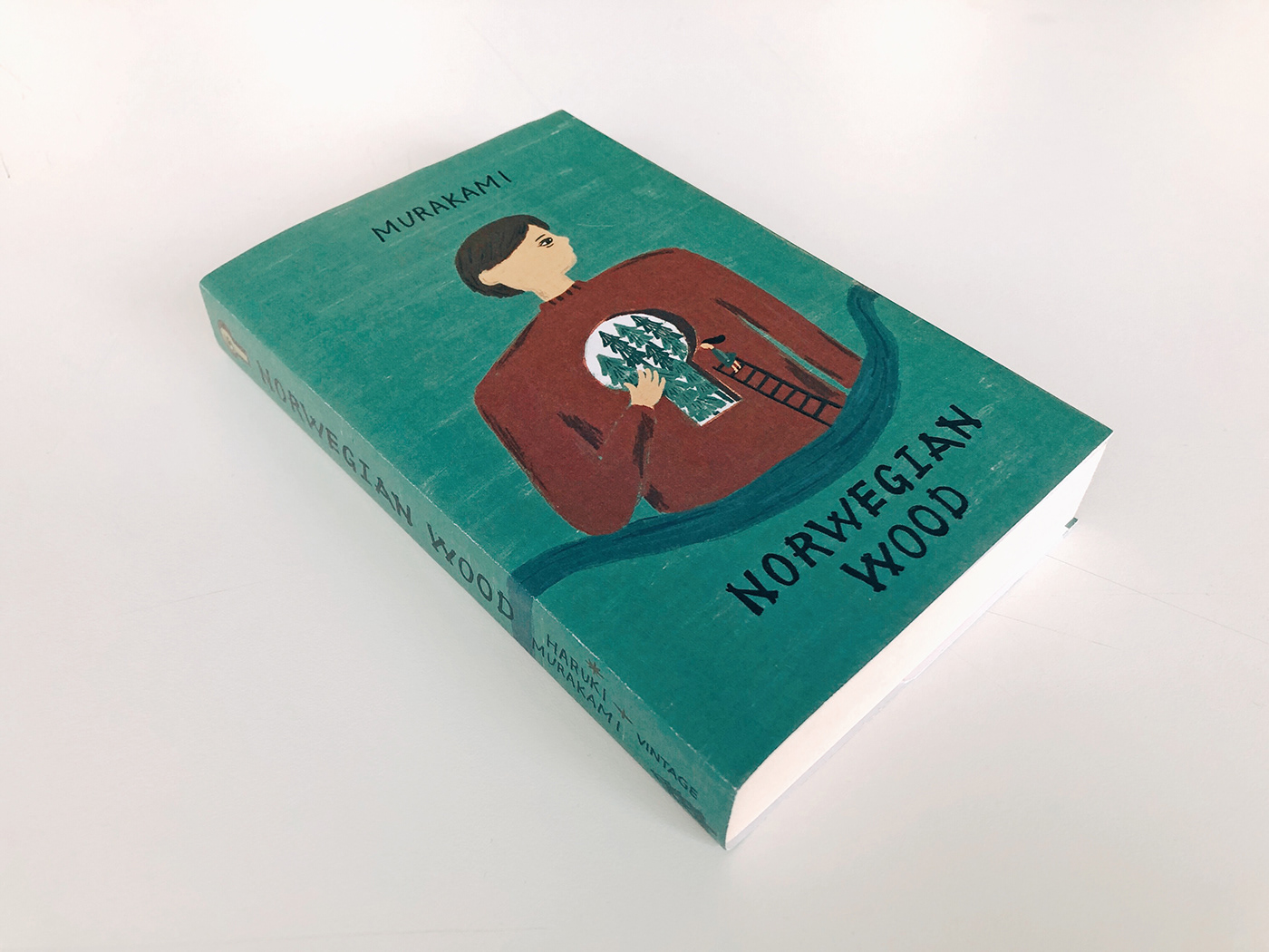bookcoverdesign bookcover norwegianwood pengionbook 封面設計 挪威的森林 graphicdesign ILLUSTRATION  平面設計 插畫