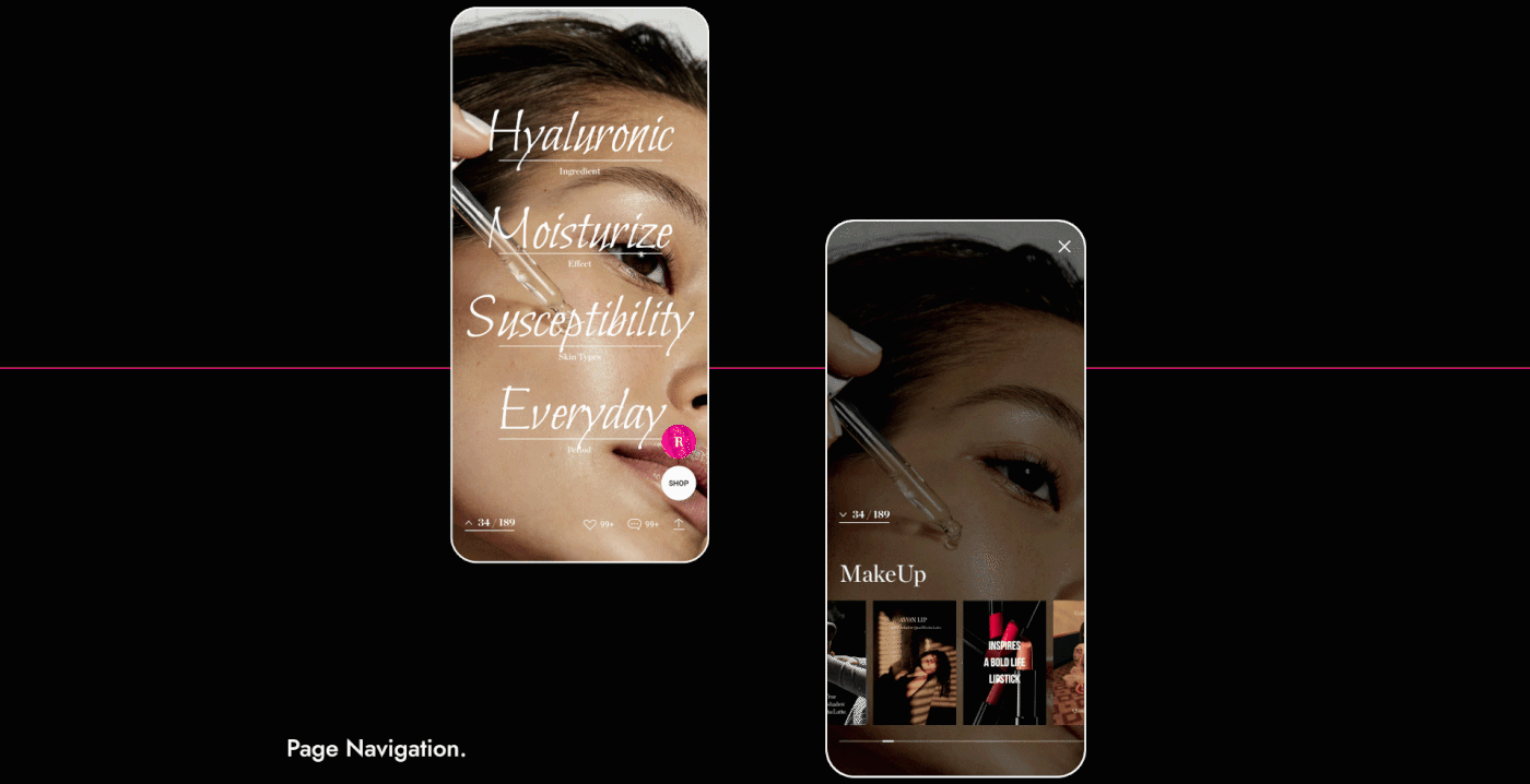 app Avon Cosmetic design interaction lg PlusX UI ux uxui