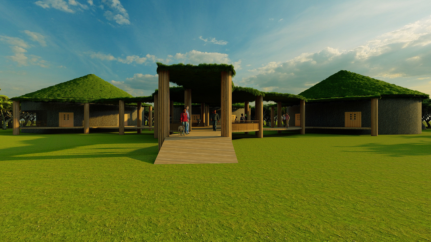 green architecture Sustainable Design Sustainability 3d modeling architecture Render