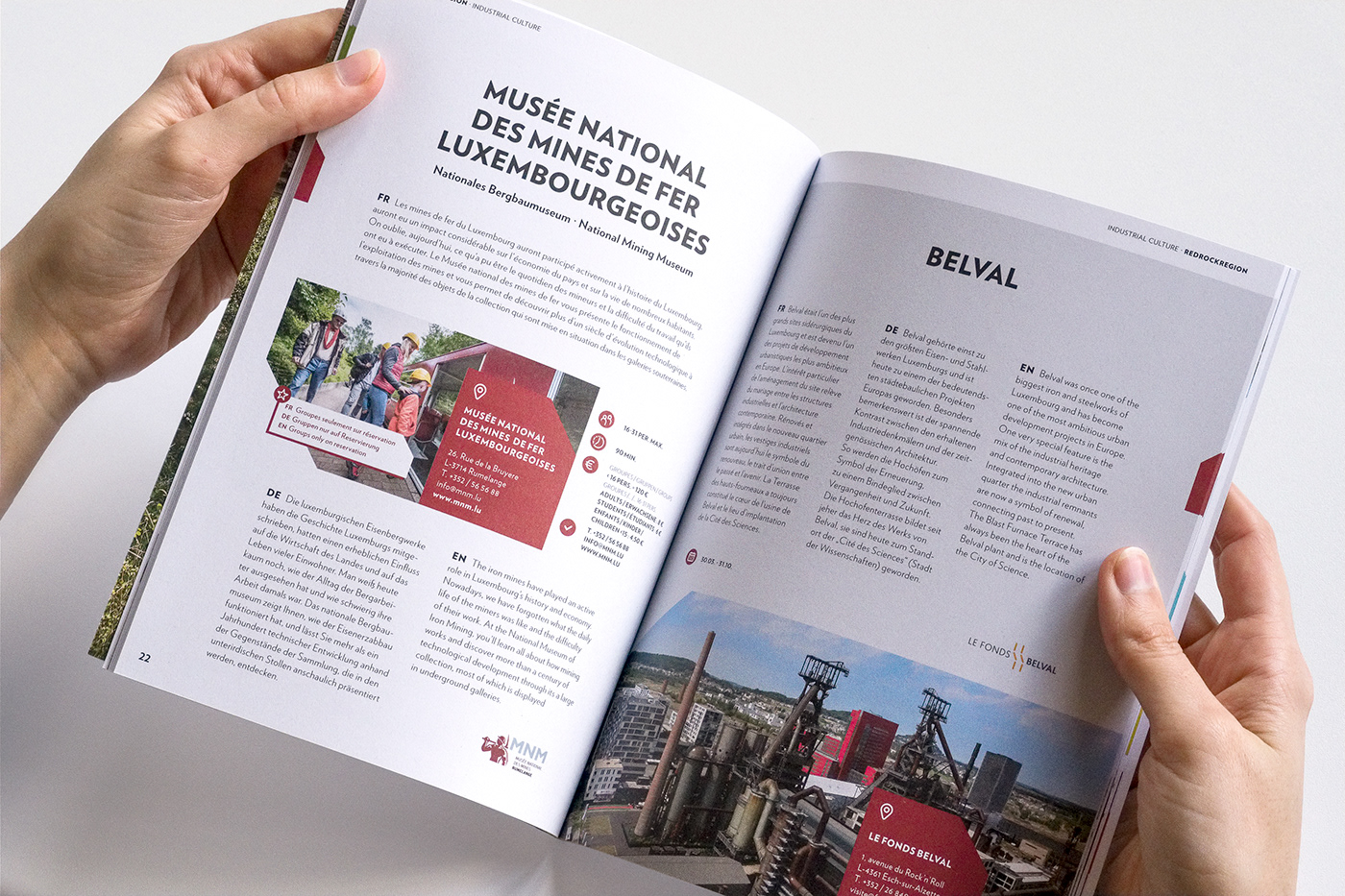 brochure editorial Events Layout luxembourg magazin tourist