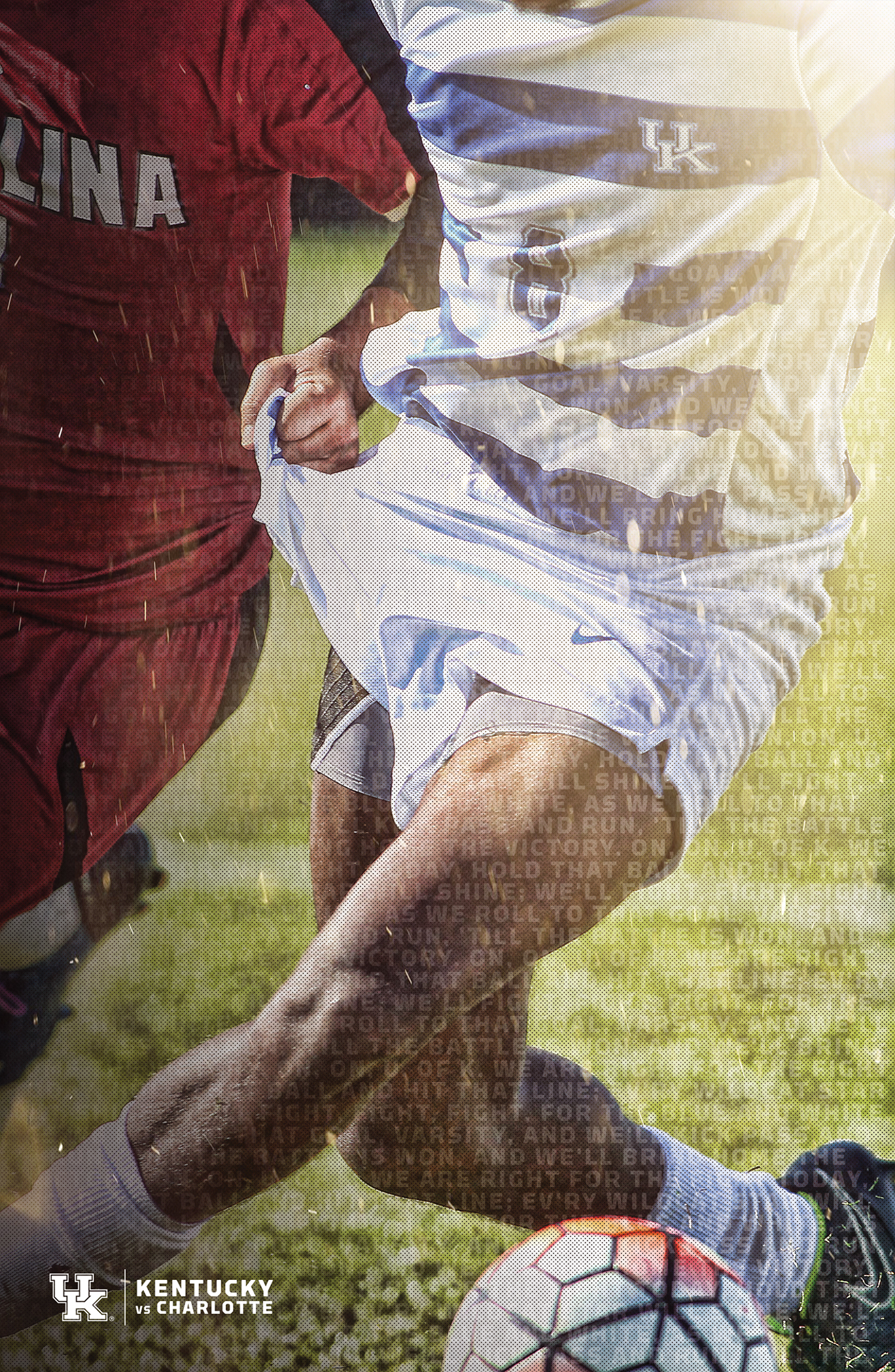 sports poster Kentucky athletics design soccer Futbol Men's Soccer graphics game