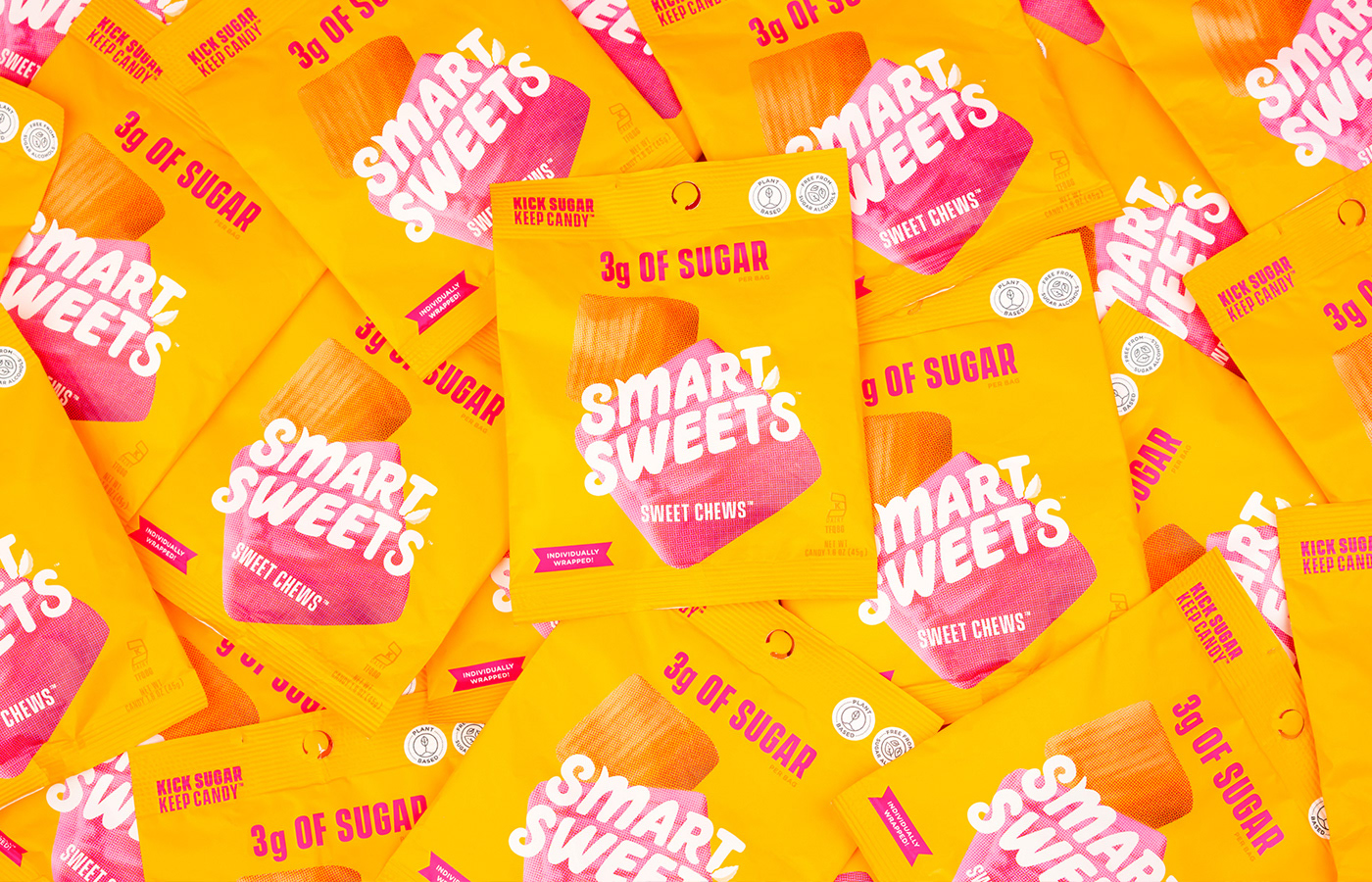 Candy design Email Fruit ILLUSTRATION  in-store Packaging Plant-Based SmartSweets visual design