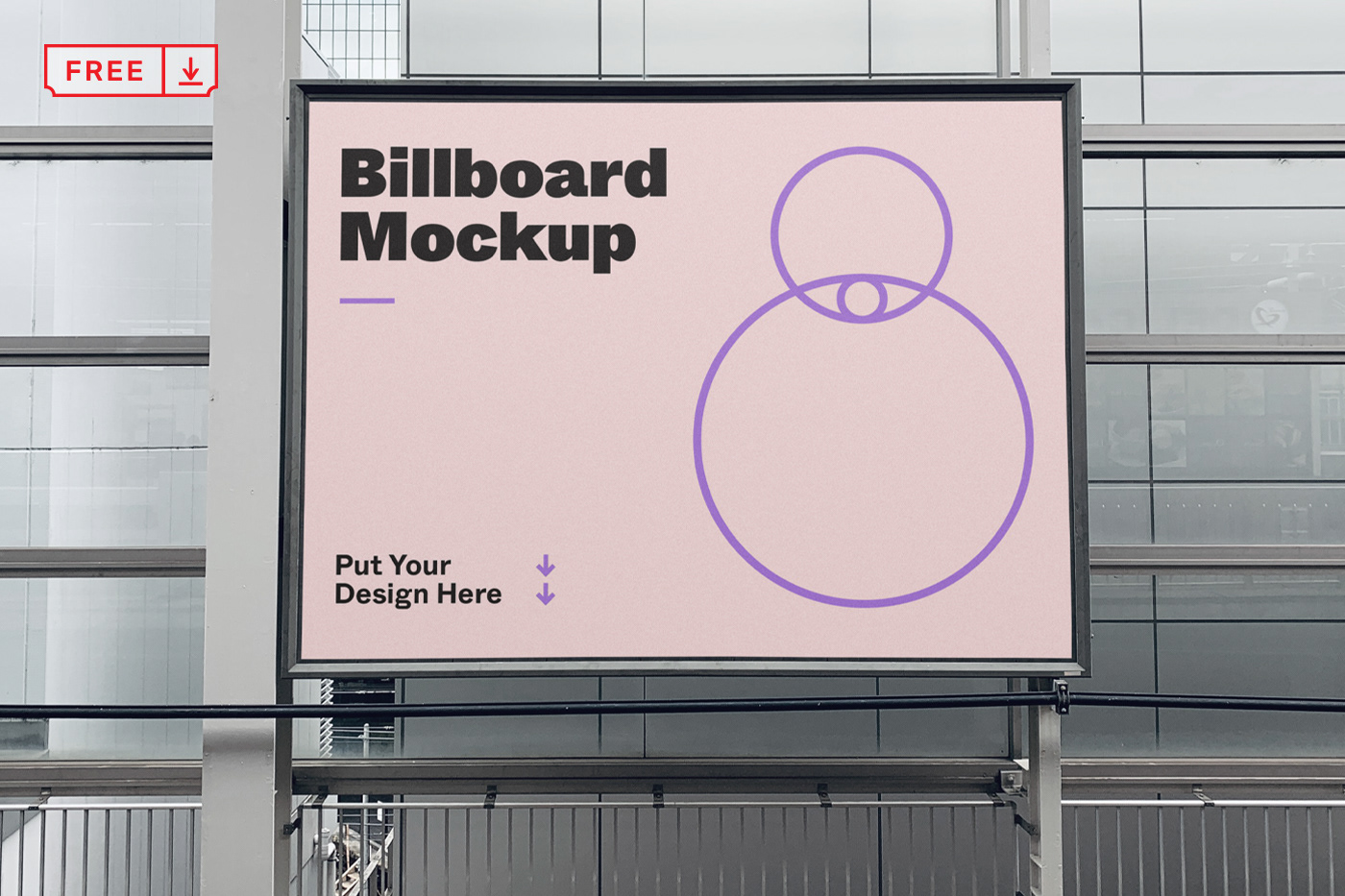 advert billboard branding  business corporate download free Hall Mockup psd