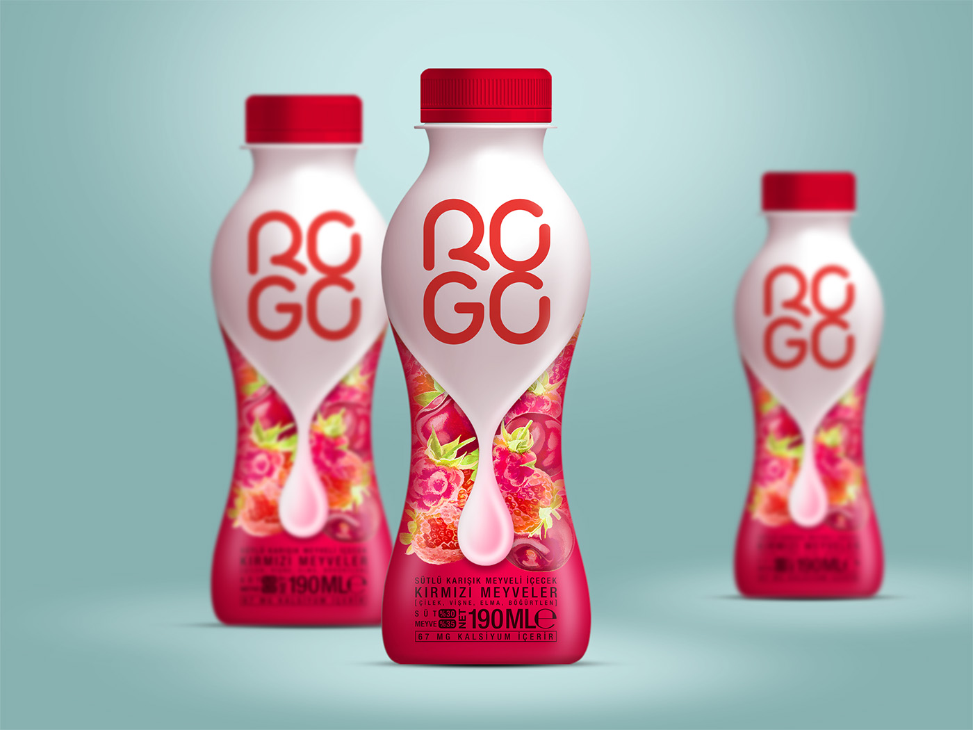 kayhan baspinar milk drink mixed Fruit logo Packaging rogo Saray