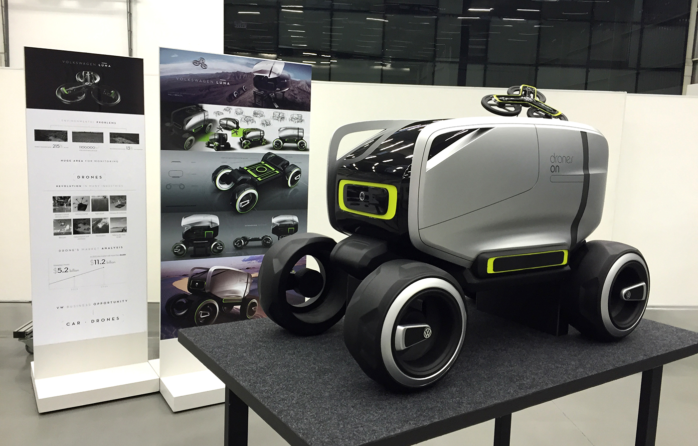 volkswagen luna car design automotive   concept clay modeling sketch drone drones internship volks