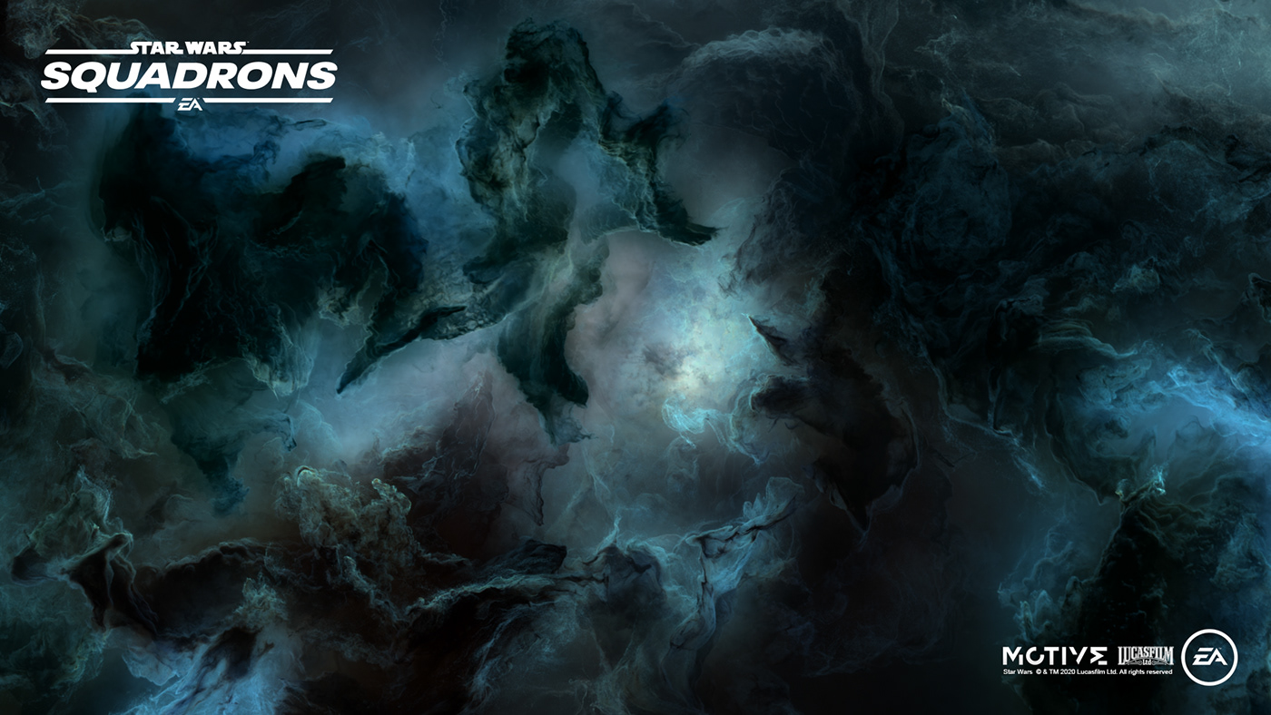 background cosmos eamotive Game Art nebula nebulae particles skybox star wars universe