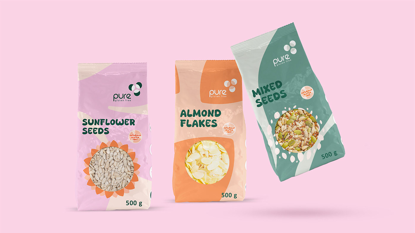 packaging design product packaging design Logo Design visual identity gluten free logo design Gluten Free Products Naming Branding south african product Food Packaging Design FOOD COMPANY LOGO