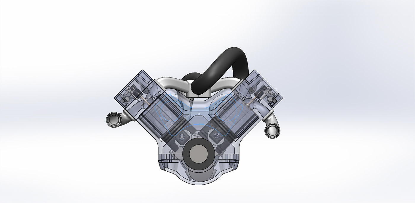 Air filter Air turbo housing camshaft crankshaft cylinder head engine block Exhaust Manifold intake manifold Piston Valve