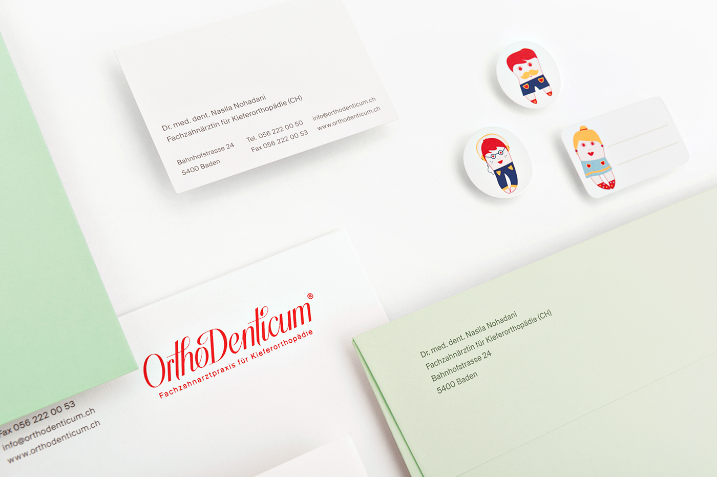 Orthodenticum Corporate Design swiss branding  naming print production medical product design 