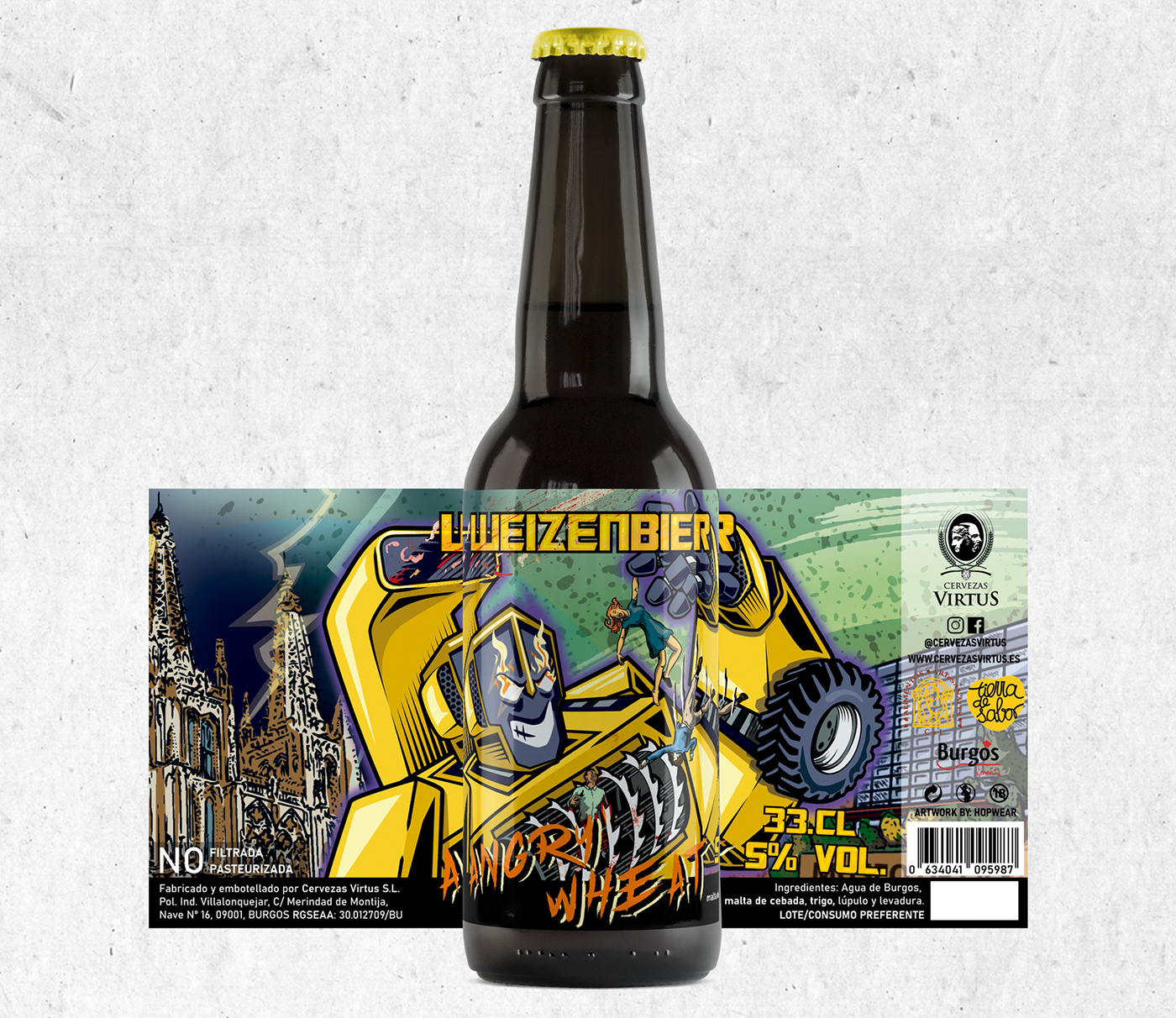 autobots beer beerlabel brand identity Cerveza Artesanal craftbeer hopwear ILLUSTRATION  Label