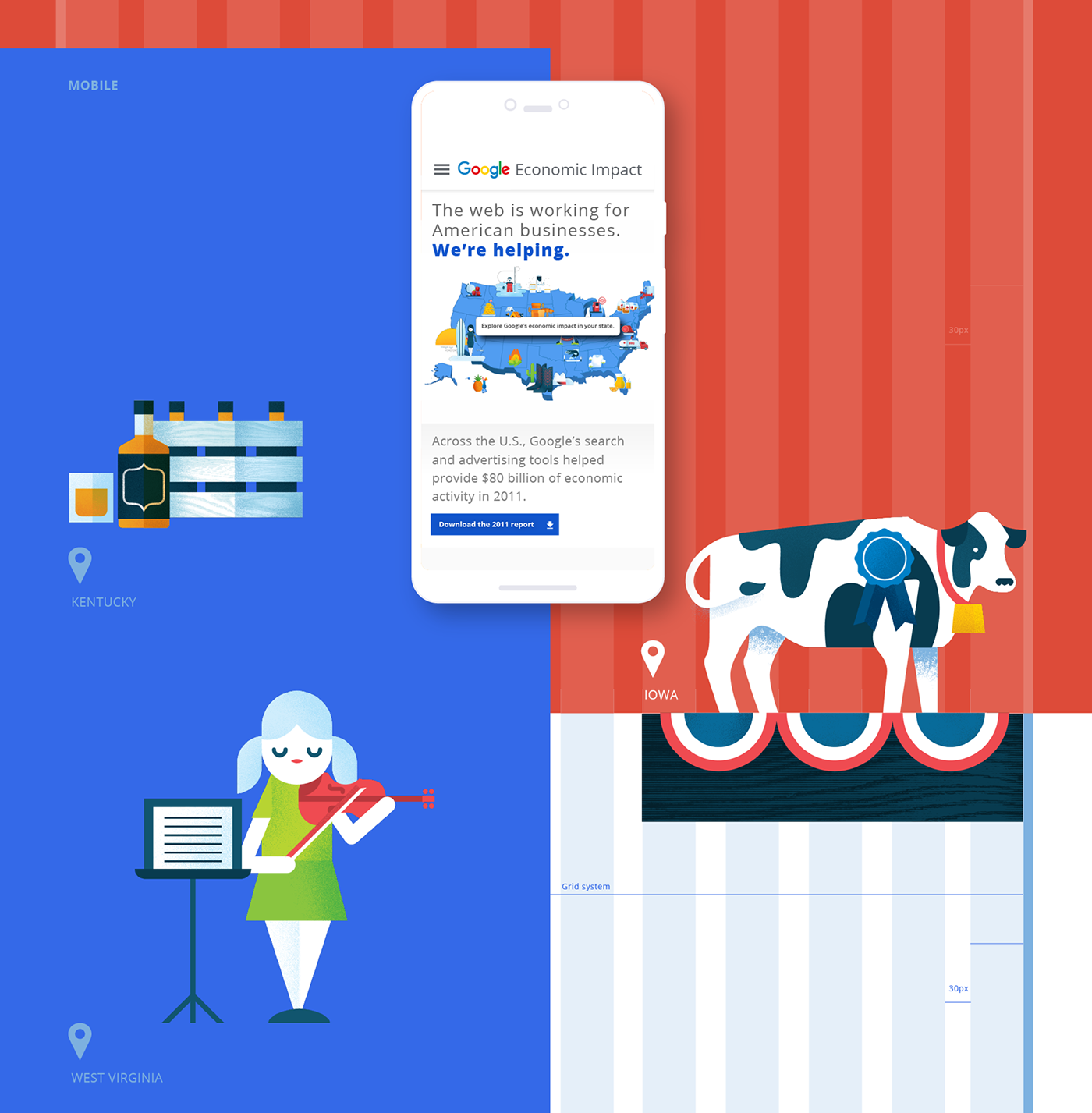 googel economicimpact Small Business Website UI UX design