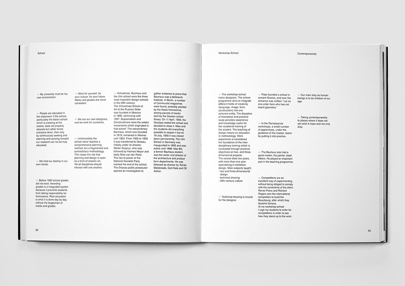 editorial edition book Layout AG Fronzoni graphic design  black White