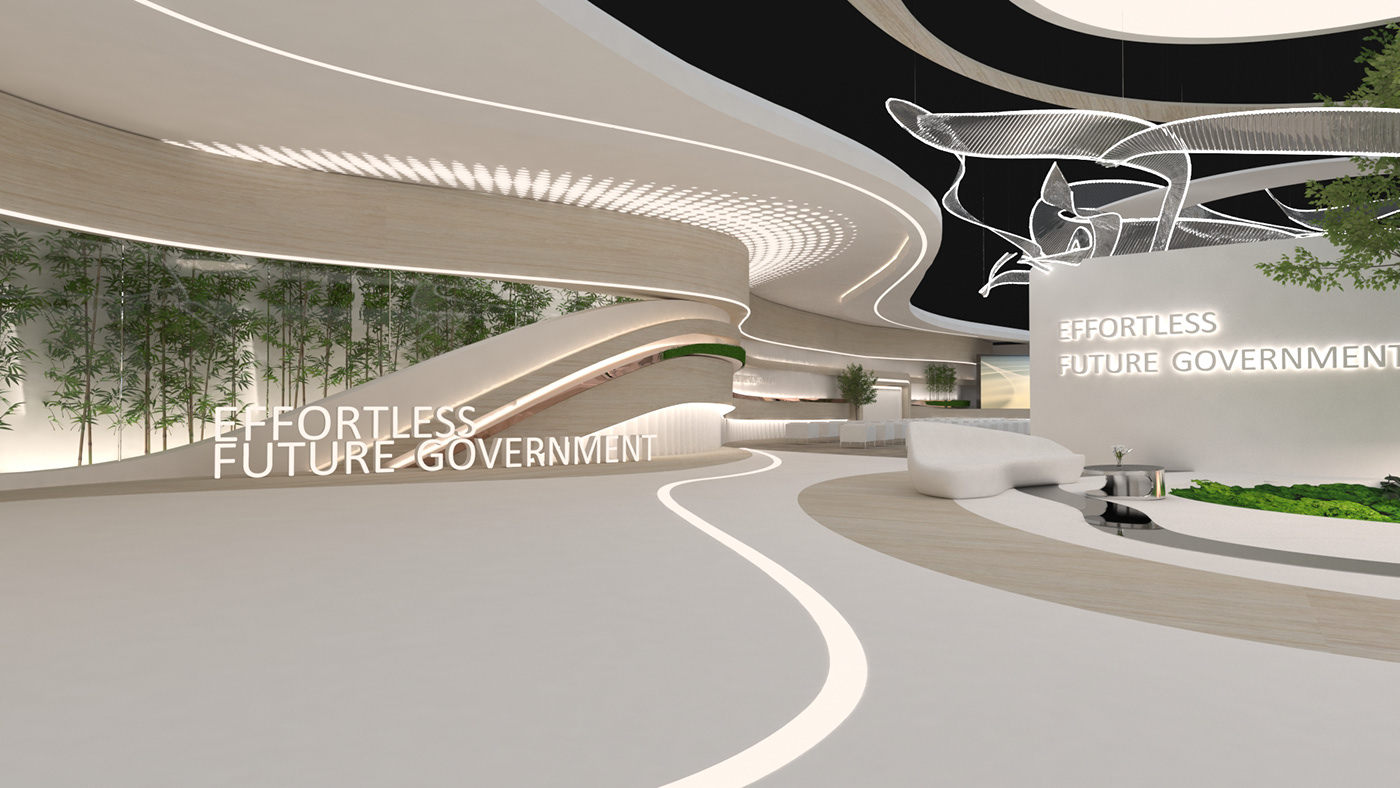 Abu Dhabi architecture Event interior design  launch organic screens Stage UAE ZAHA HADID