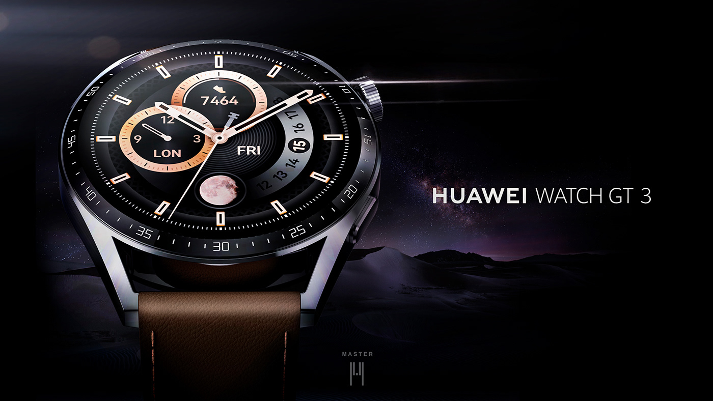 3d motion Advertising  dongho lee hellomasters huawei huawei watch key visual Master Pictures product video wearable design
