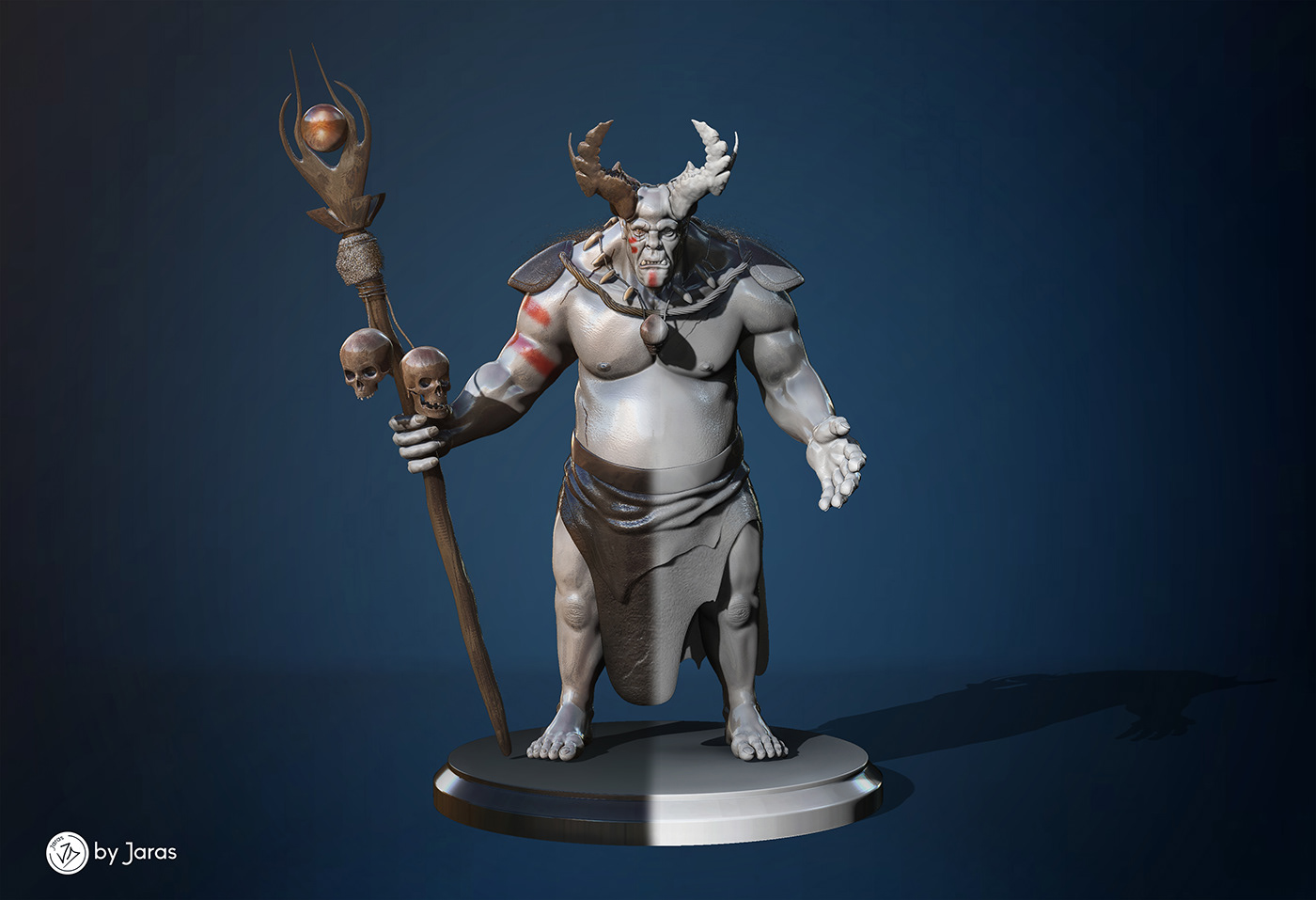 3d modeling 3d sculpting Character design  cratures Fantasy world orc photoshop Zbrush