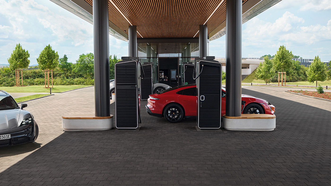 Porsche Taycan automotive   transportation electric vehicle charging station Electric Car