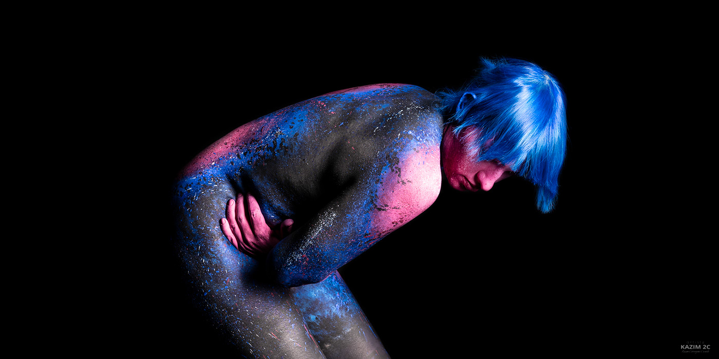 Artiste body body art Bodypainting fine art kazim 2C marketing   nude studio transgender