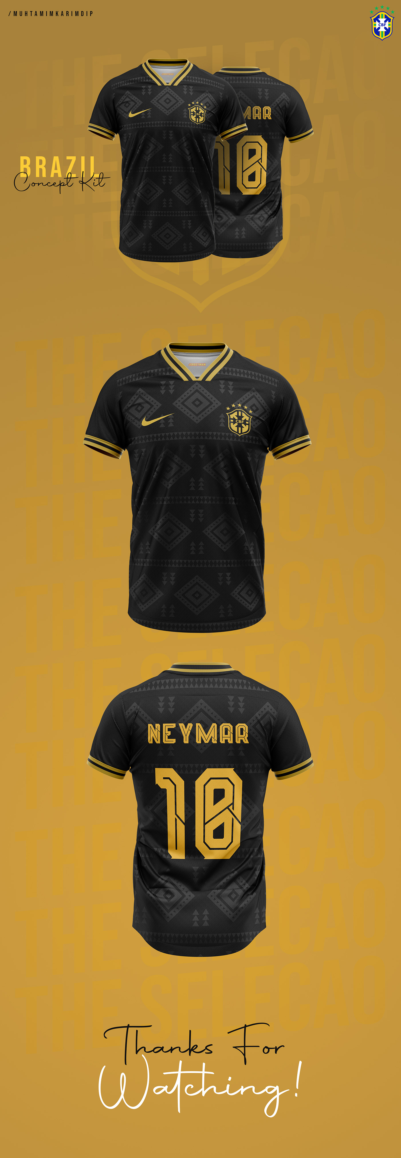 black jersey Brazil Brazil Soccer Jerseys fifa kit design Football kit golden kit seleção brasileira soccer Soccer Kit world cup kits