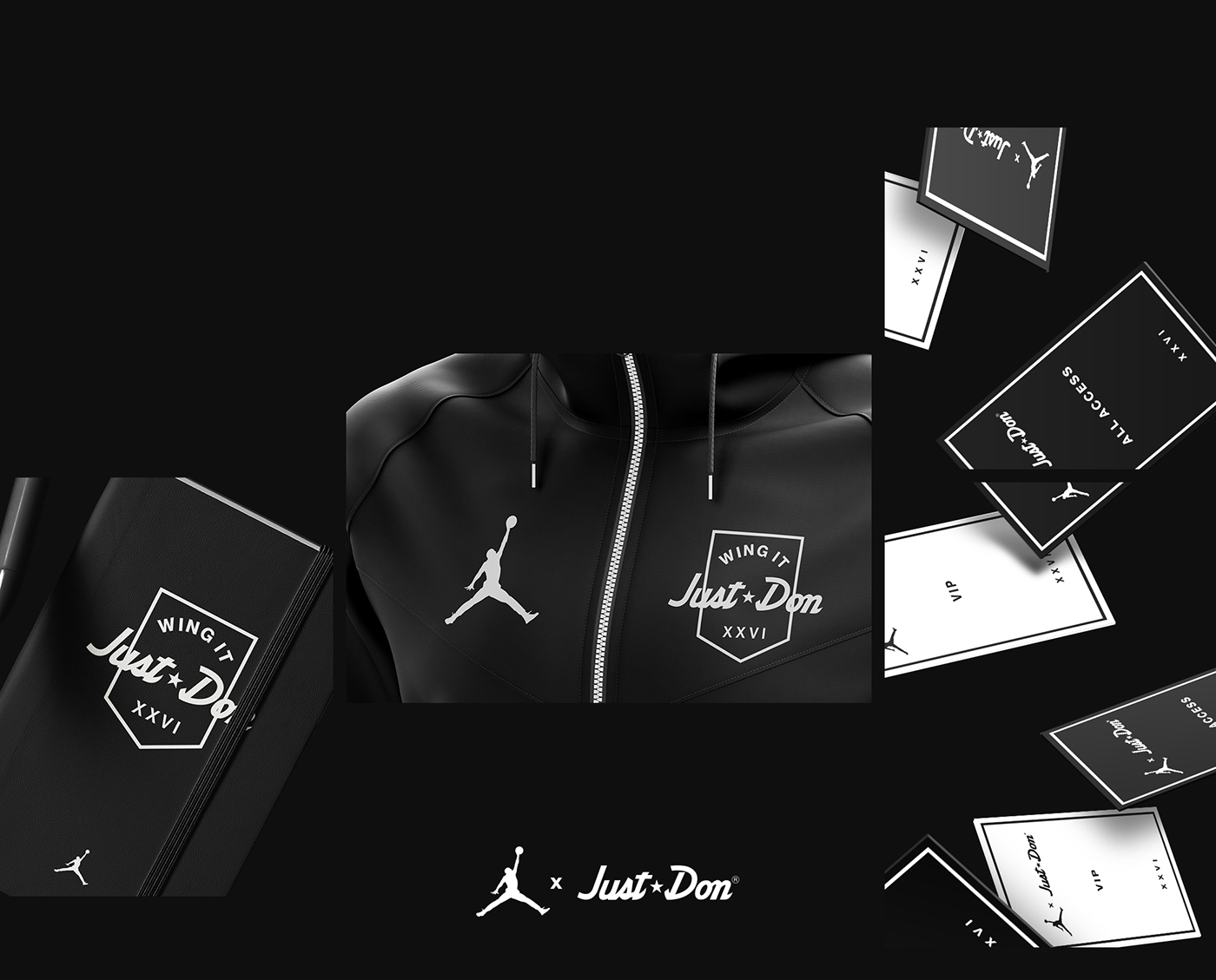 Nike jordan brand icon design  apparel Just Don branding 