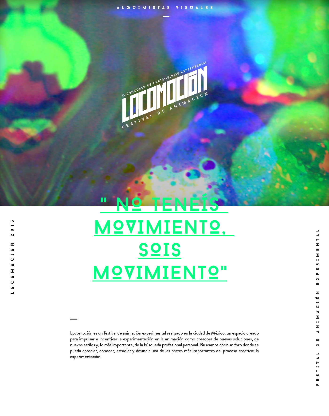 locomoción festival animacion mexico experimental gifs animtation branding  video locomocionfest logo ditialart digital Idenitdad green