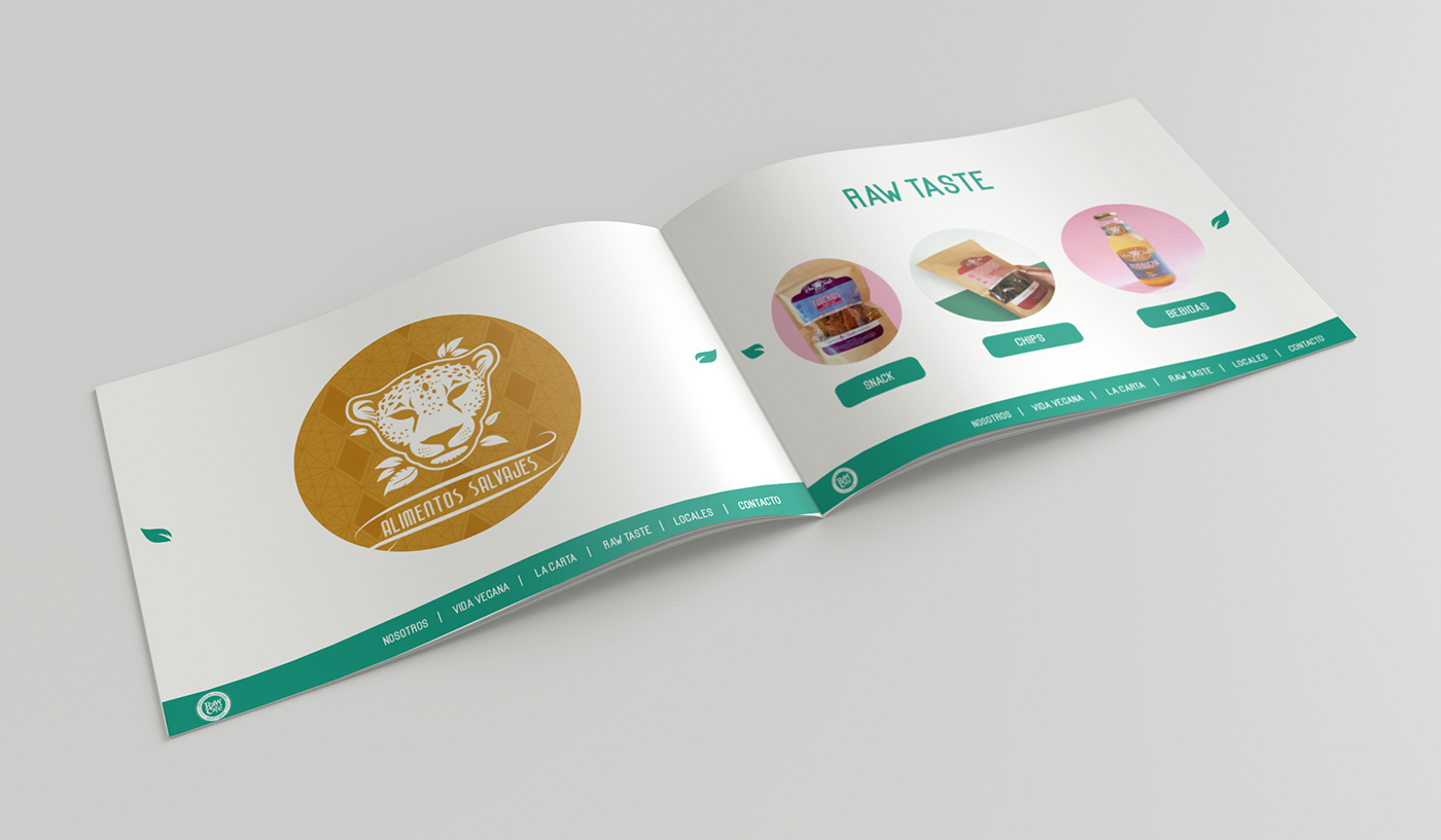 catalogo cafeteria raw Diseño editorial milichi