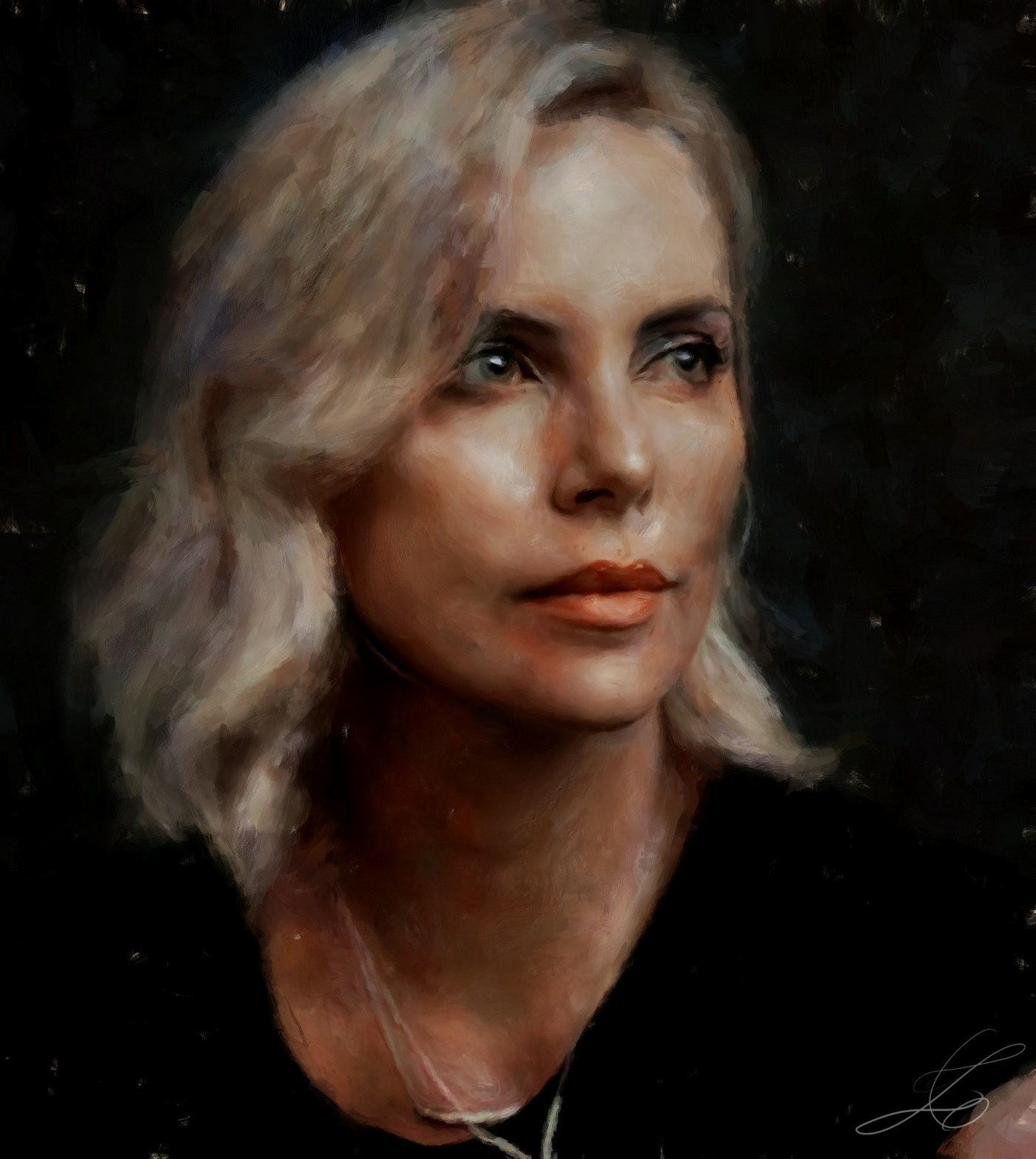 #charlize theron #charlize theron portrait charlize theron movie theron digital portrait