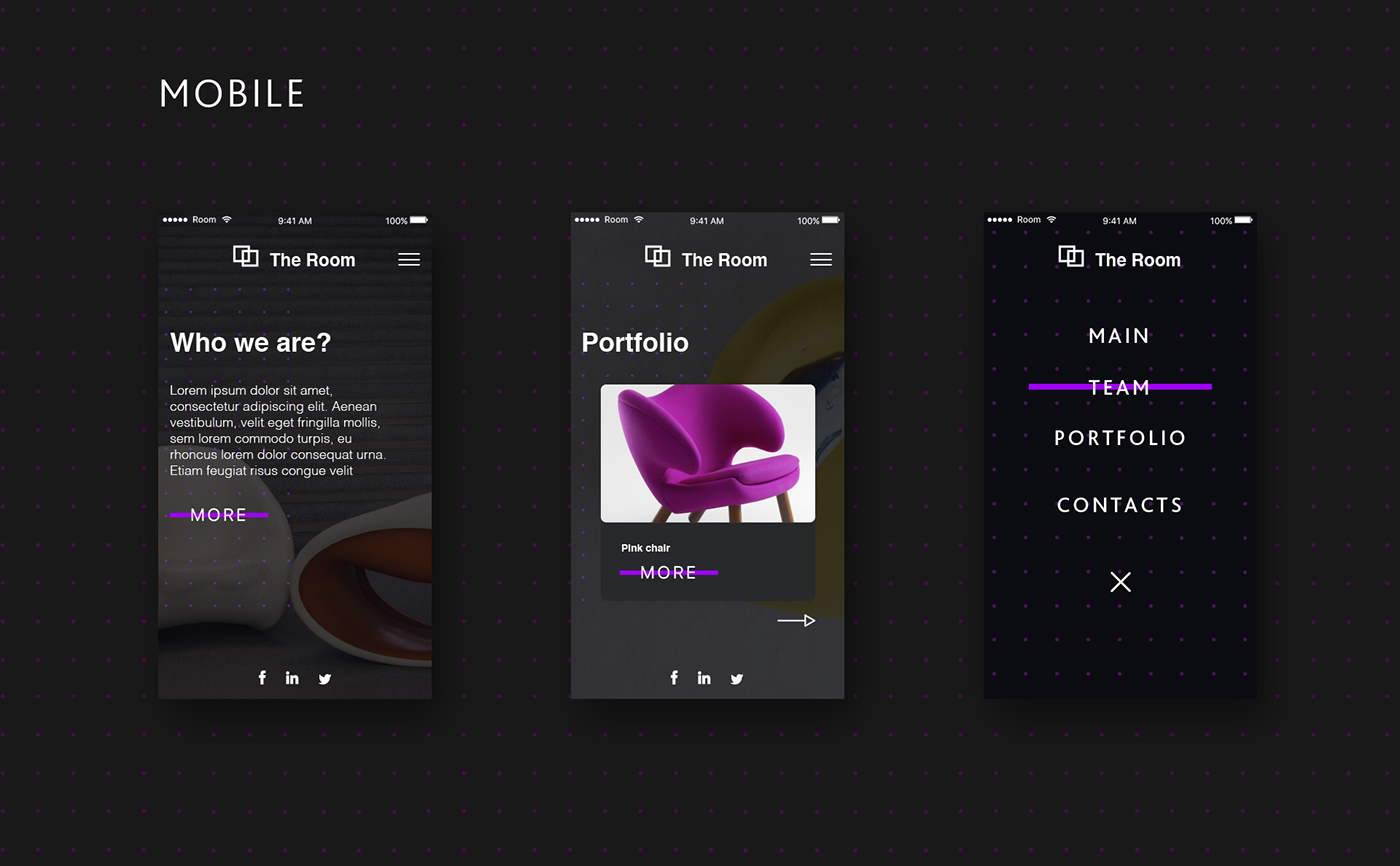 purpure dark ux UI landing comerce digital page simple Web Design 