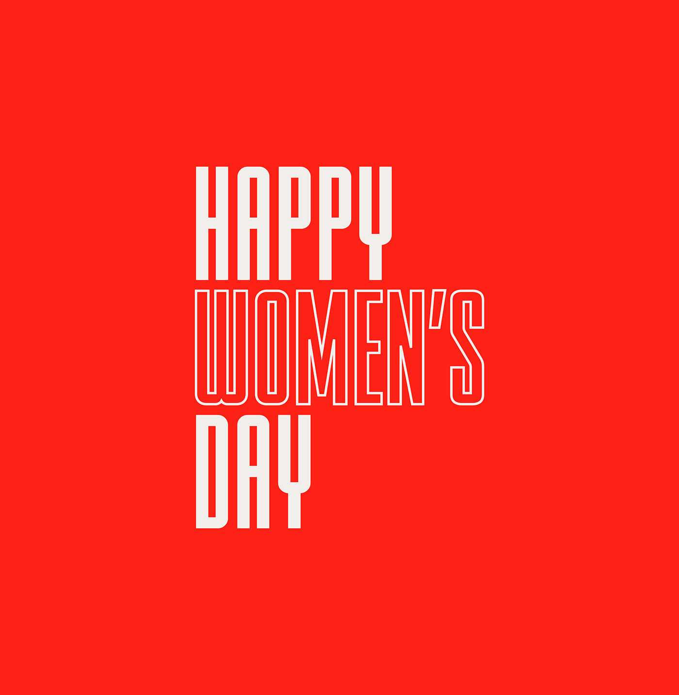 women womens day International Womens day bold distortion Typeface typographic Experimentation gif type extention