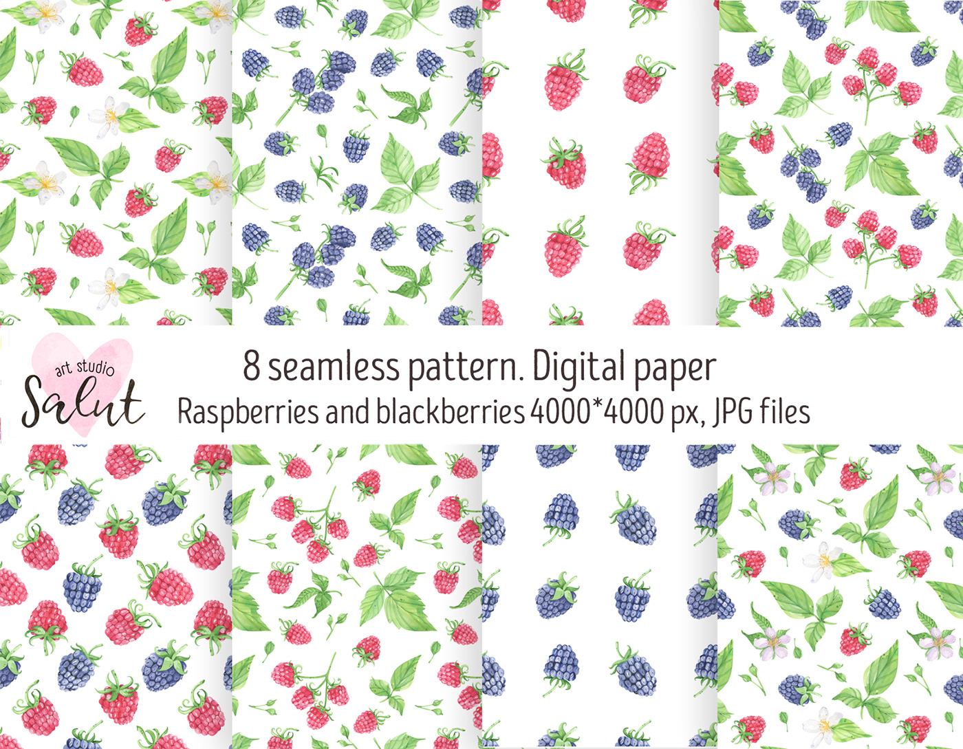 digital paper fabric design scrapbooking seamless pattern summer background watercolor illustrations акварельная иллюстрация дизайн ткани