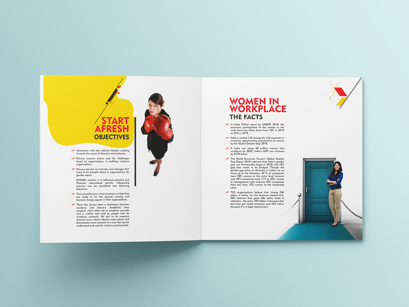 brochure design career educational brochure women education