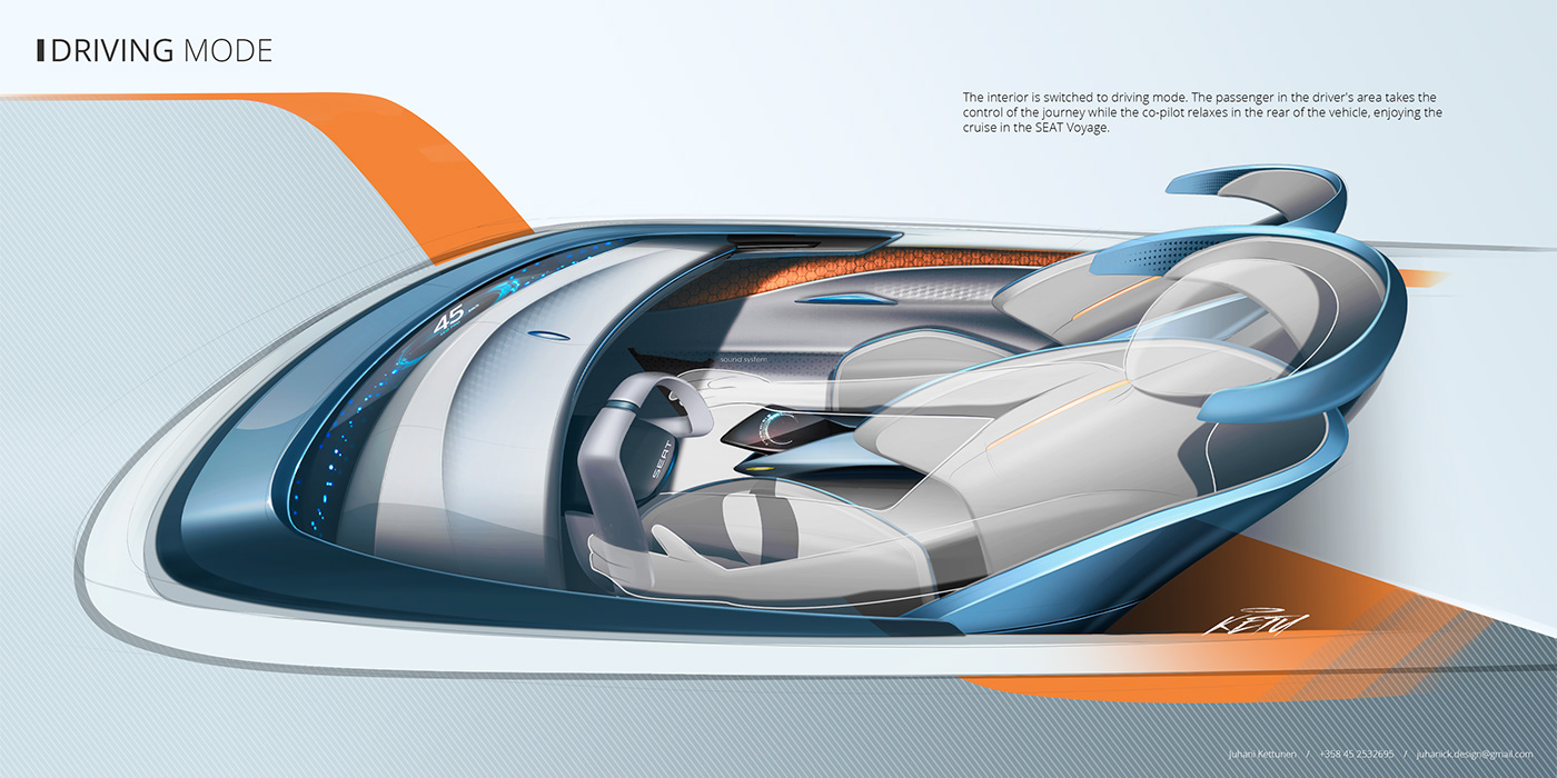 future seat Travel concept automotive   transportation Automotive design car design industrial design  Transportation Design