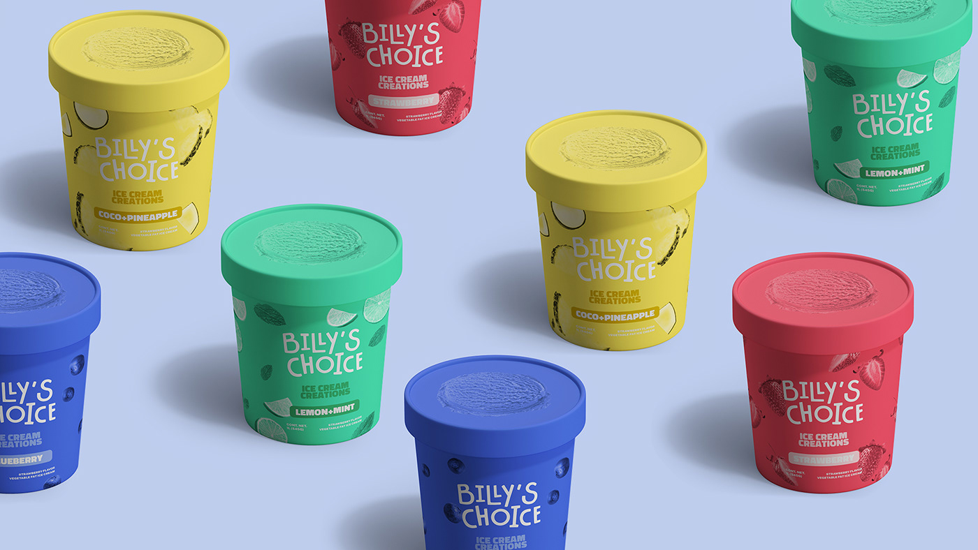 branding  colors Gelato helado ice cream kid movie Packaging rainbow stationary