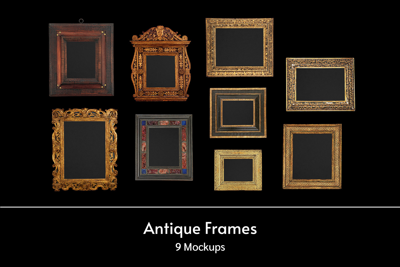 antique asset filter frames Mockup old photo Photography  template vintage