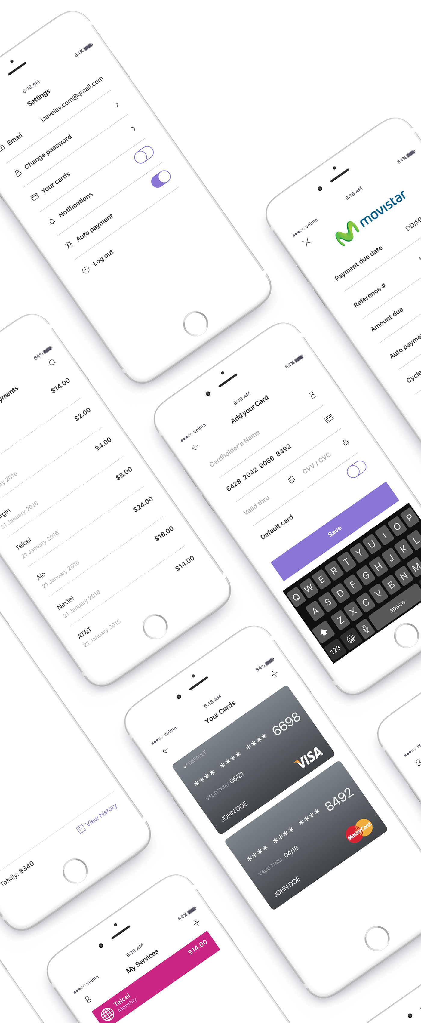 app ios payment schedule iphone design service