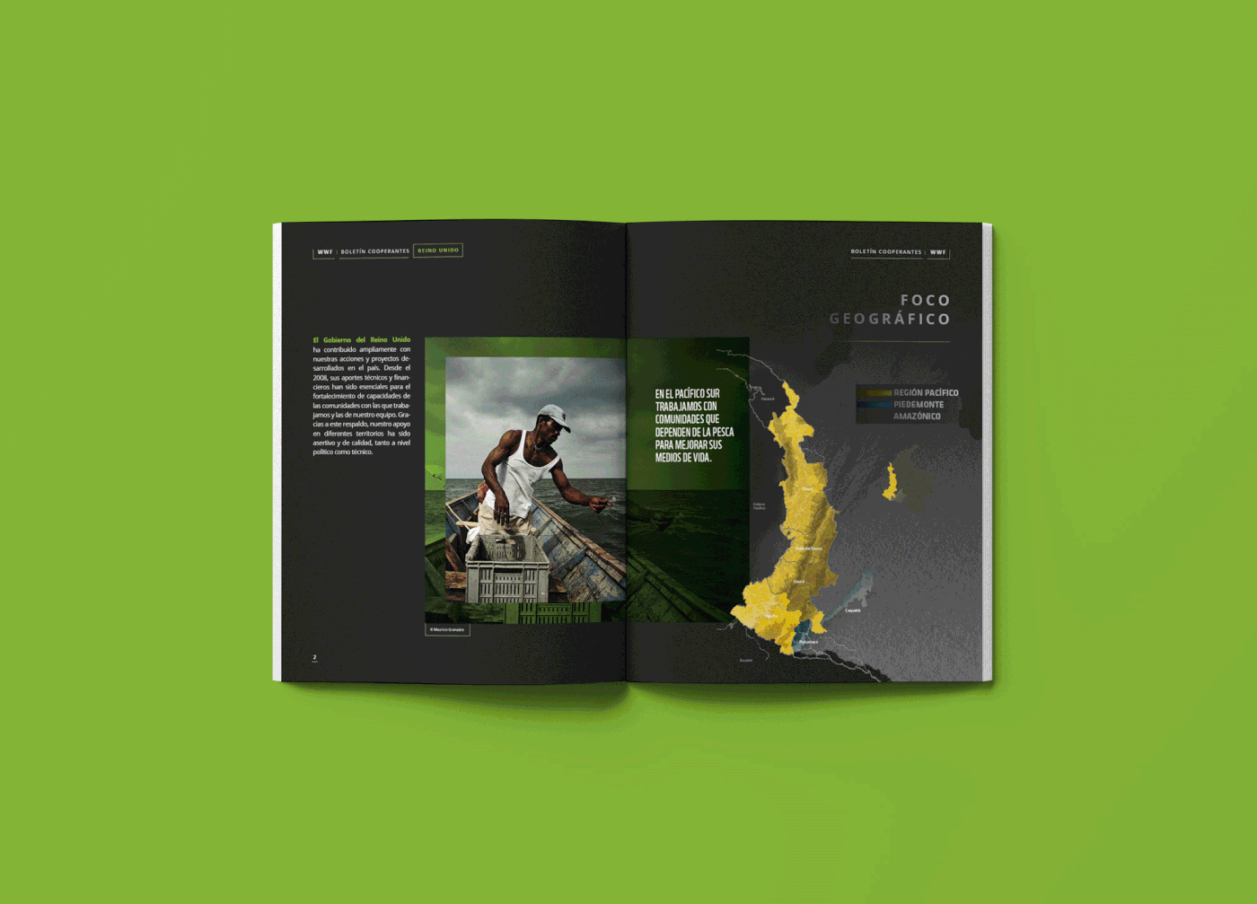 biodiversity book Bookdesign colombia editorial grpahics information map Nature WWF