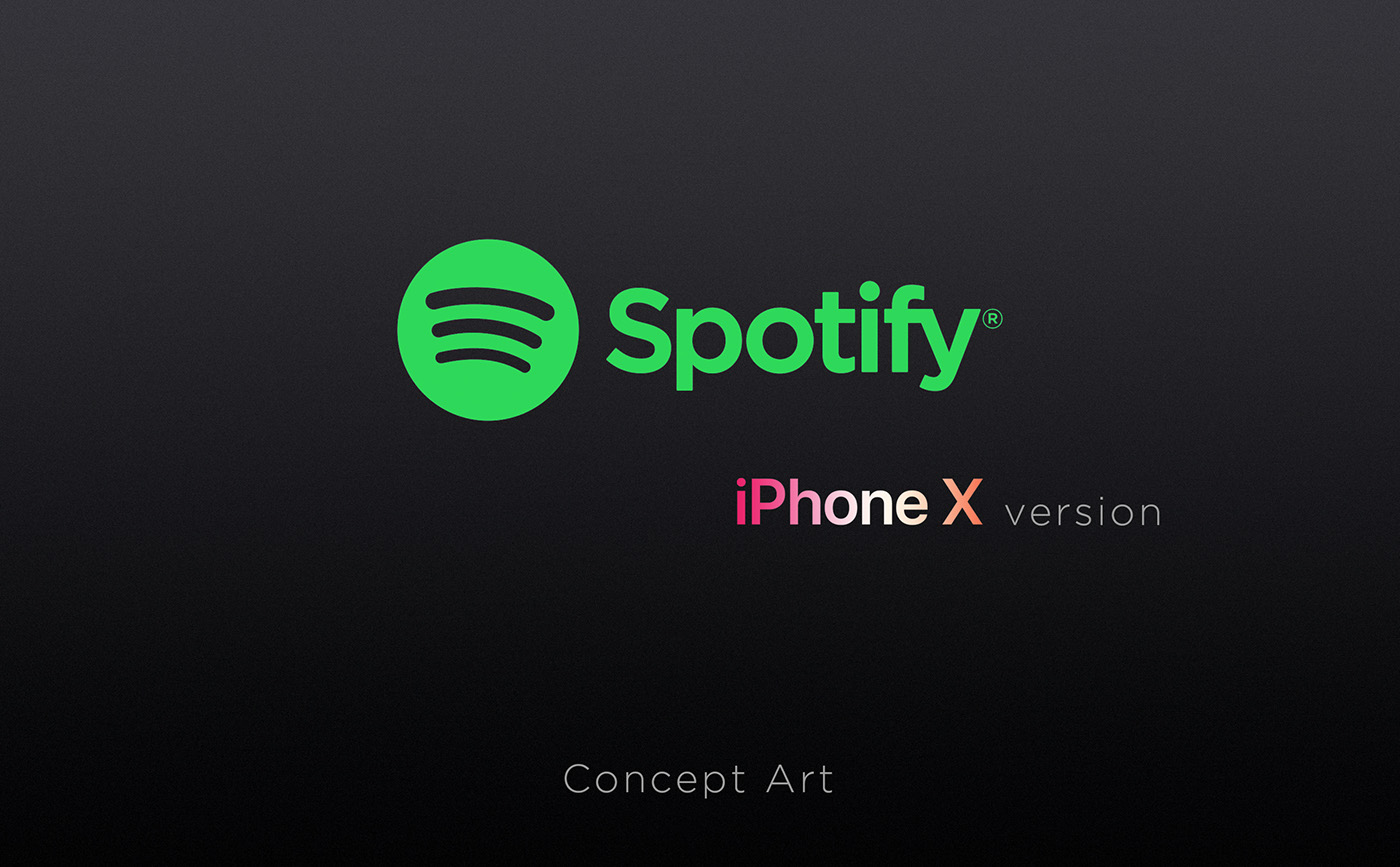 concept Project green black iphone apple iphonex spotify photoshop Illustrator